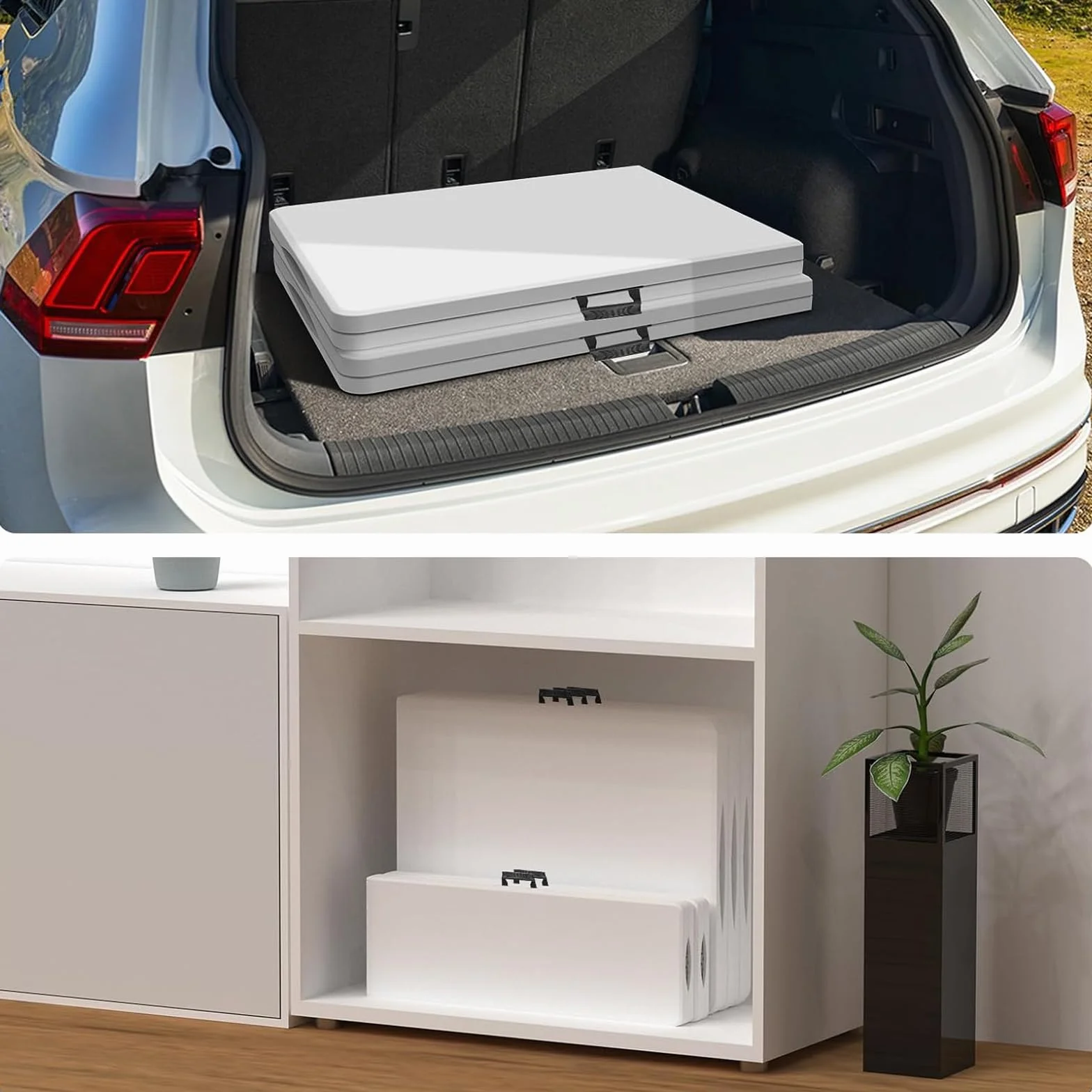 YOEVU Mesa Plegable con 2 Bancos, Conjunto Picnic 180 cm, Set Portátil Tipo Maleta, Estructura de Acero Resistente hasta 240 kg, para Camping, Jardín, Terraza y Eventos