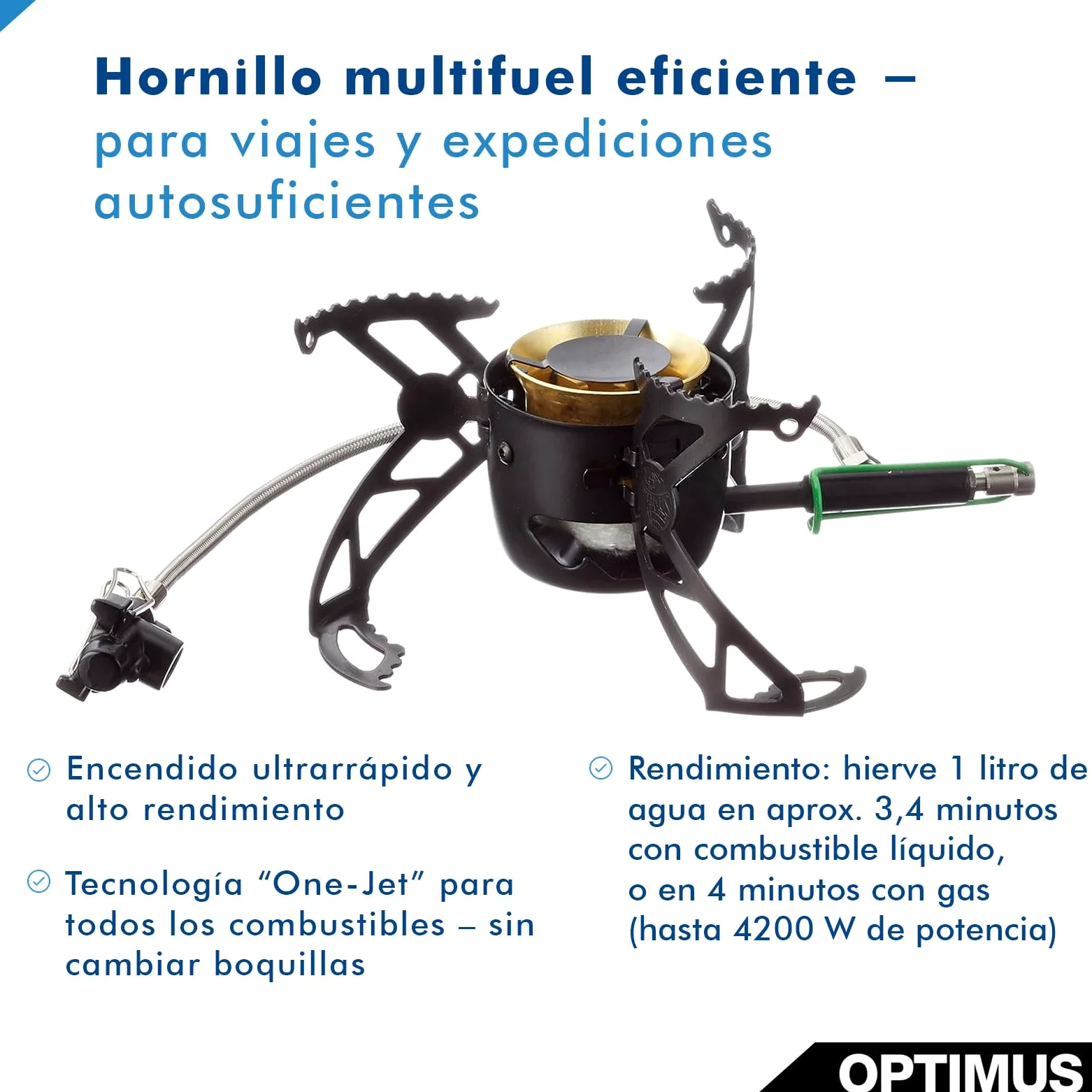 OPTIMUS Polaris Hornillo, Unisex Adulto