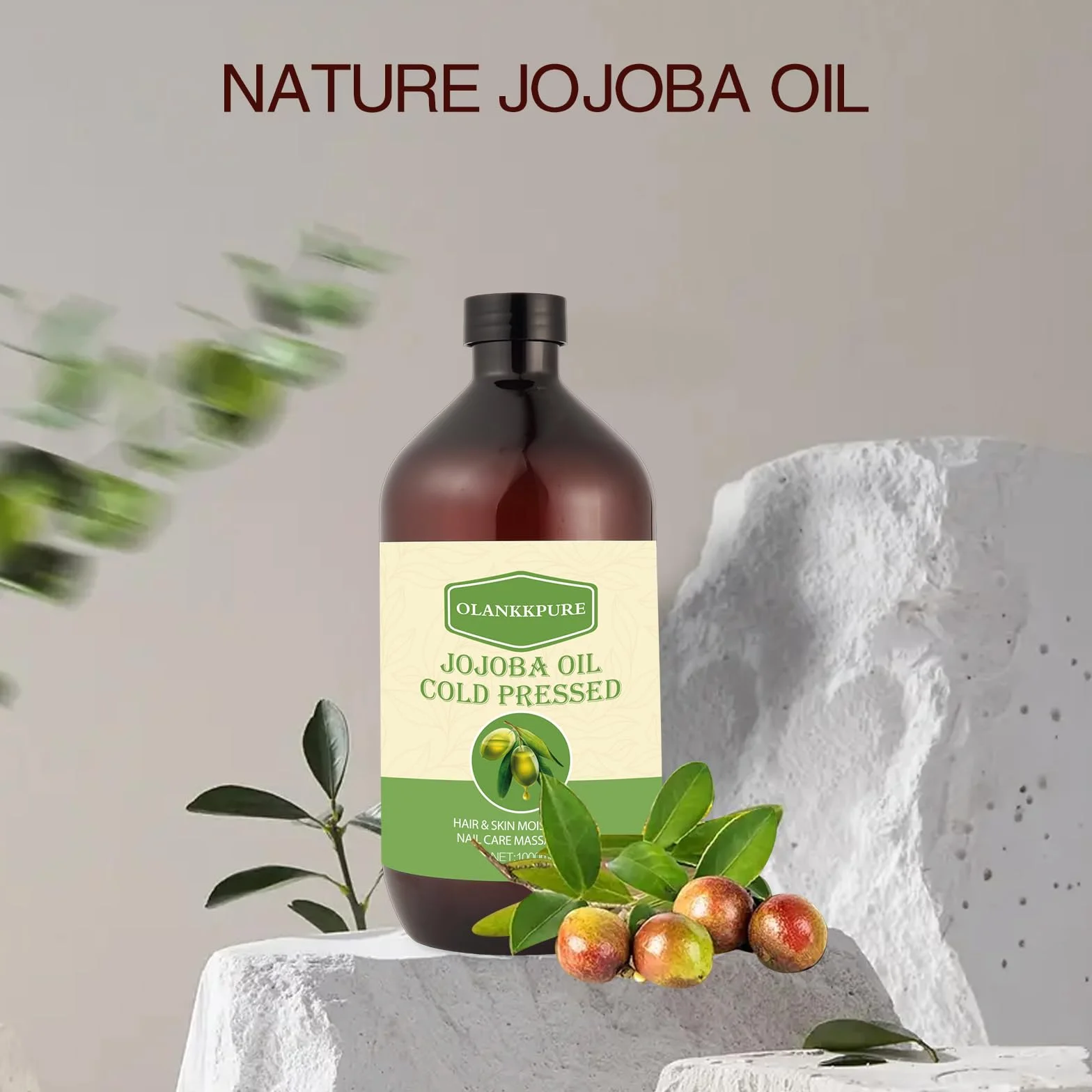 Aceite Portador de Jojoba 100% Puro Prensado en Frío 1000 ml