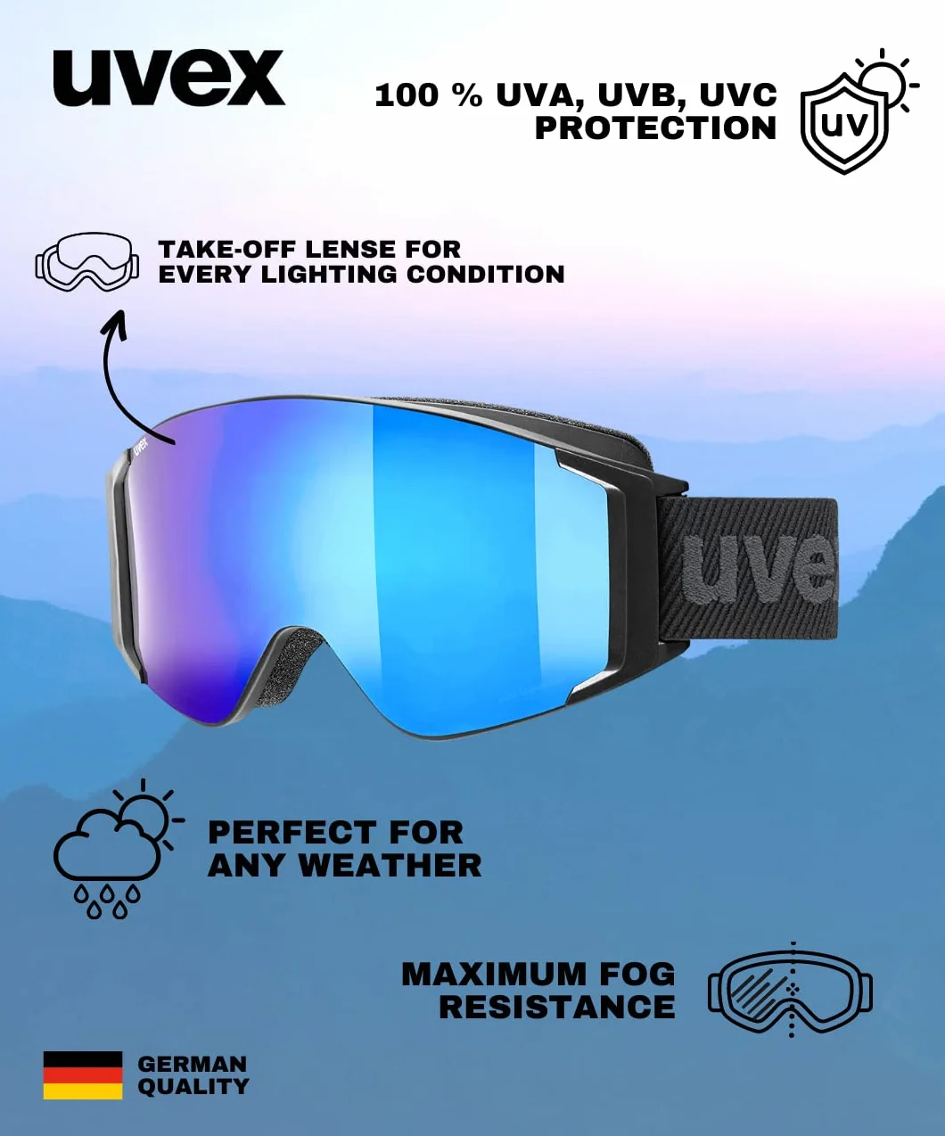 Uvex G.gl 3000 To - Gafas de esquí Unisex adulto