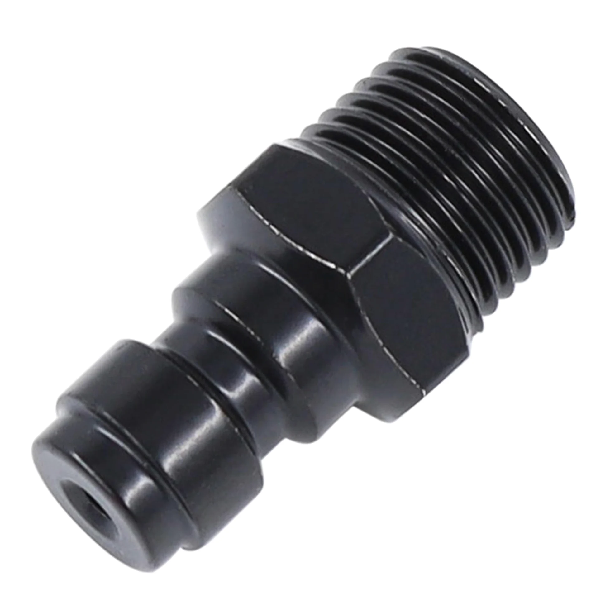 2 adaptadores de rosca macho NPT de 1/8 pulgadas, enchufe de desconexión rápida de 8 mm, accesorios de adaptador Foster PCP Airsoft, cobre chapado en zinc negro
