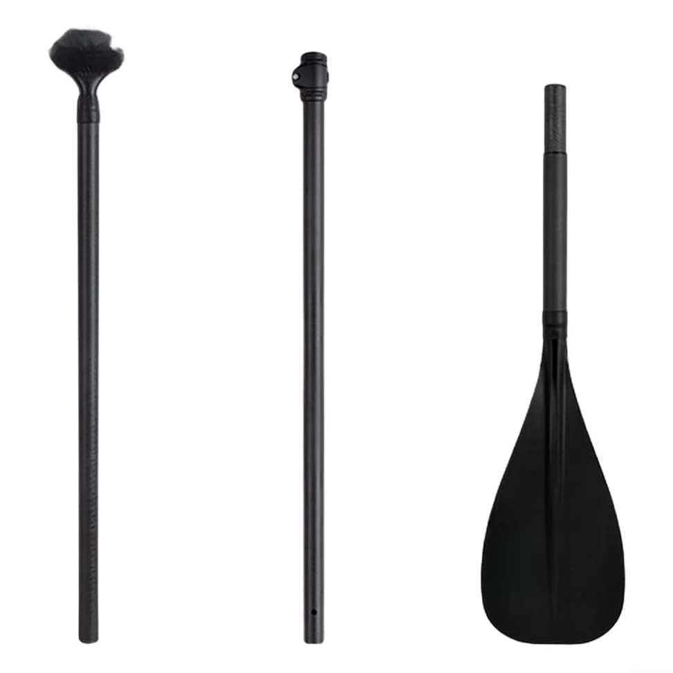 Pala juvenil SUP, remo de kayak para niños, eje de carbono ligero, paleta juvenil ajustable, diseño de tres piezas, remo de pequeña estatura, agua para principiantes