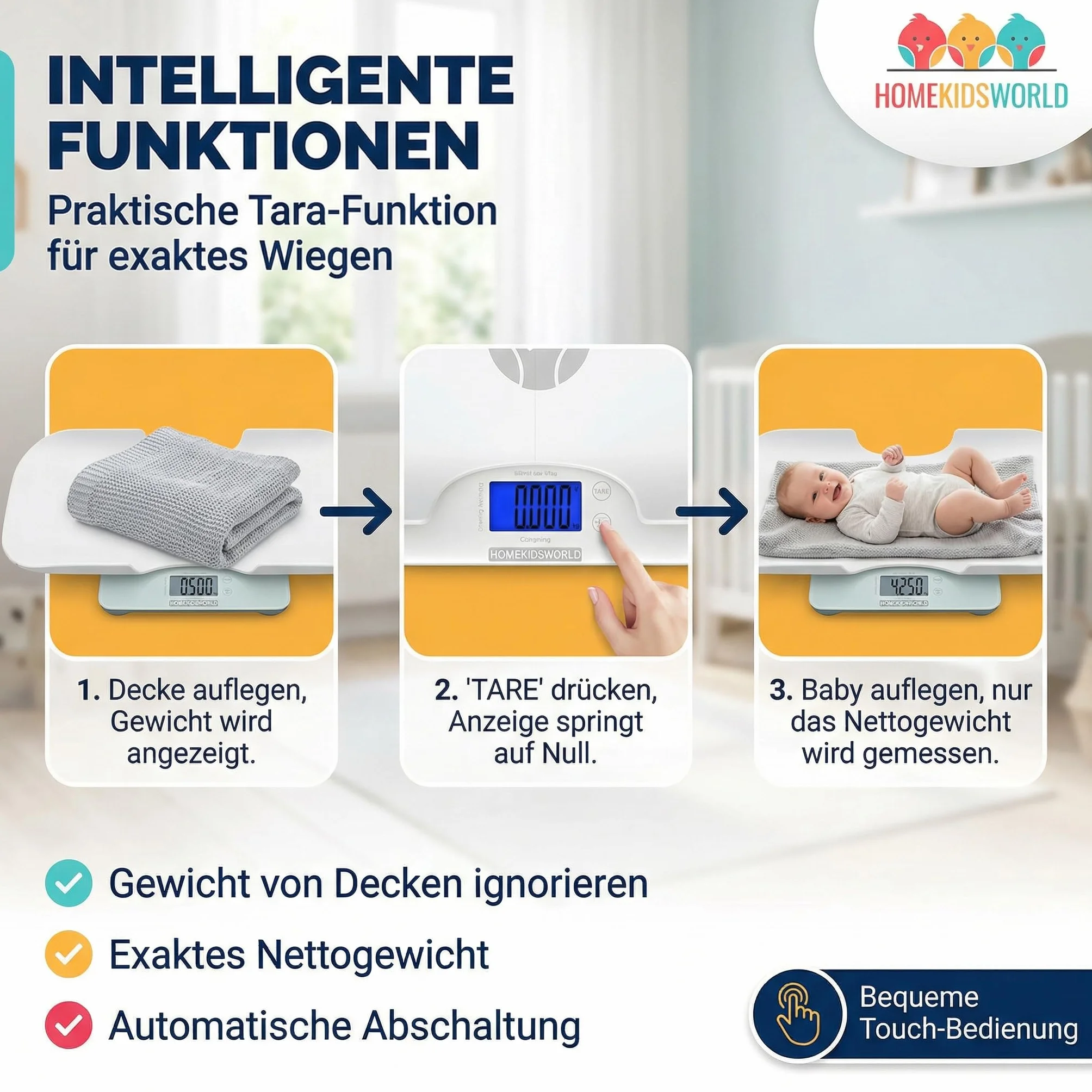 Báscula combinada para bebés y adultos HomeKidsWorld, digital 0-180 kg precisión 5 g