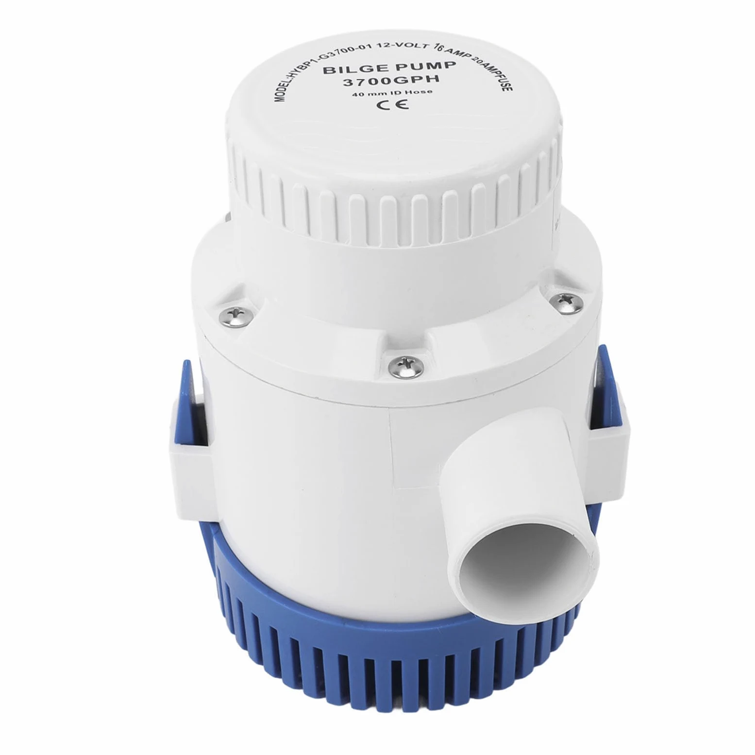 Bomba de achique marina eléctrica de 3700 GPH, 12 V, bajo ruido y protección contra sobrecalentamiento, carcasa de ABS resistente, ideal para embarcaciones y vehículos recreativos