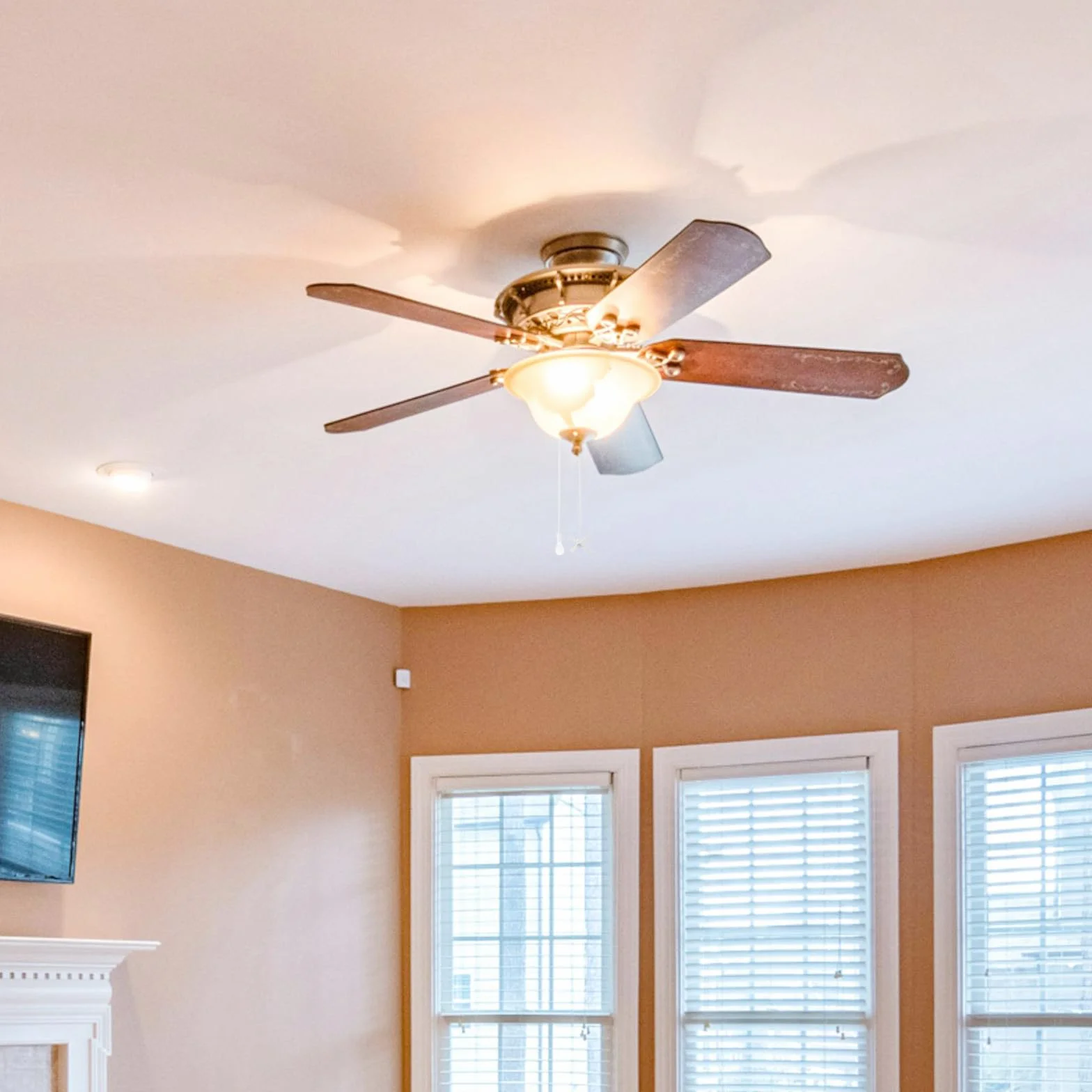 Cadena de Tirón para Ventilador de Techo y Lámpara Accesorio Decorativo Metálico Blanco