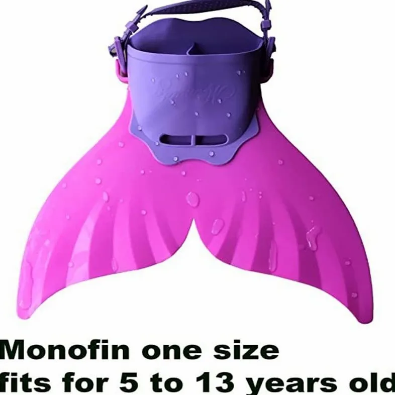 Aletas de Buceo Aletas de natación Aletas de Sirena Pies de Buceo Monofin Cola de Ballena Aletas de Silicona Accesorios de Equipo de natación ( Color : SKU-03-Pink , Size : 18x40CM )