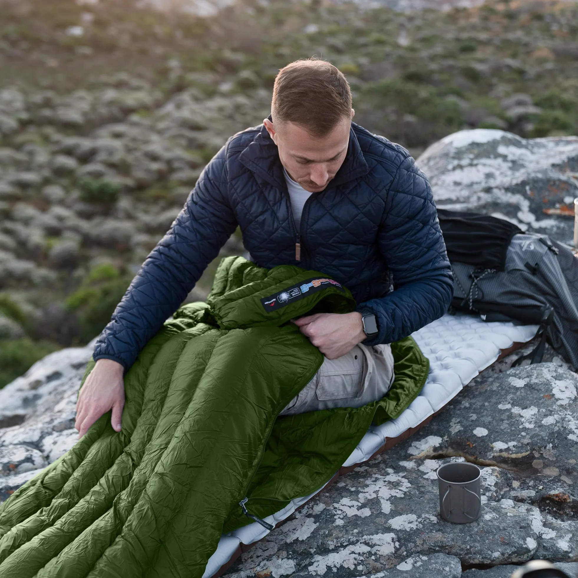Naturehike Saco de Dormir Ultraligero y Envolvente para Adultos, 3-4 Estaciones, Saco de Dormir Impermeable para Camping, Senderismo, montañismo, Interior, Exterior, plumón de Pato