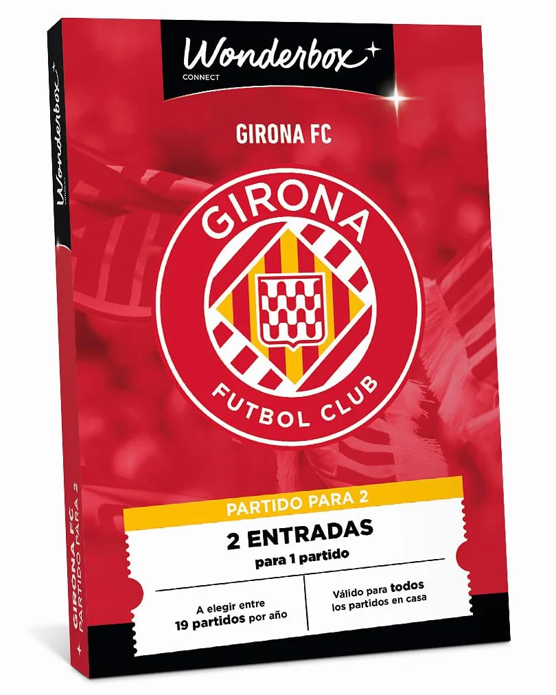 WONDERBOX Connect - Caja Regalo - Girona FC - 2 entradas para 1 Partido - Válido Durante 27 Meses
