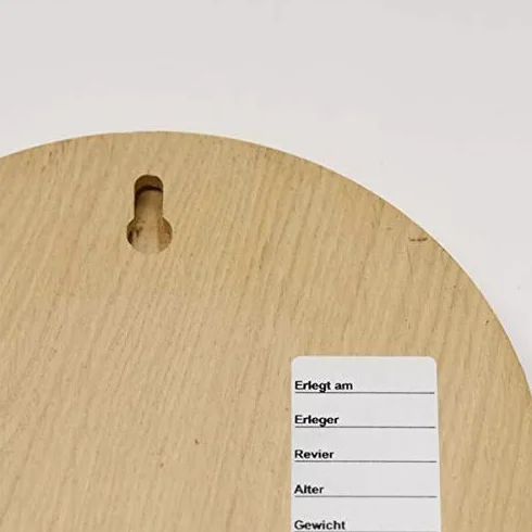 GTK Oferta 10 placas de cuña redondas de roble claro AF 15 cm tabla cuña, tabla de especias, cartel para trofeos con 10 hojas de roble