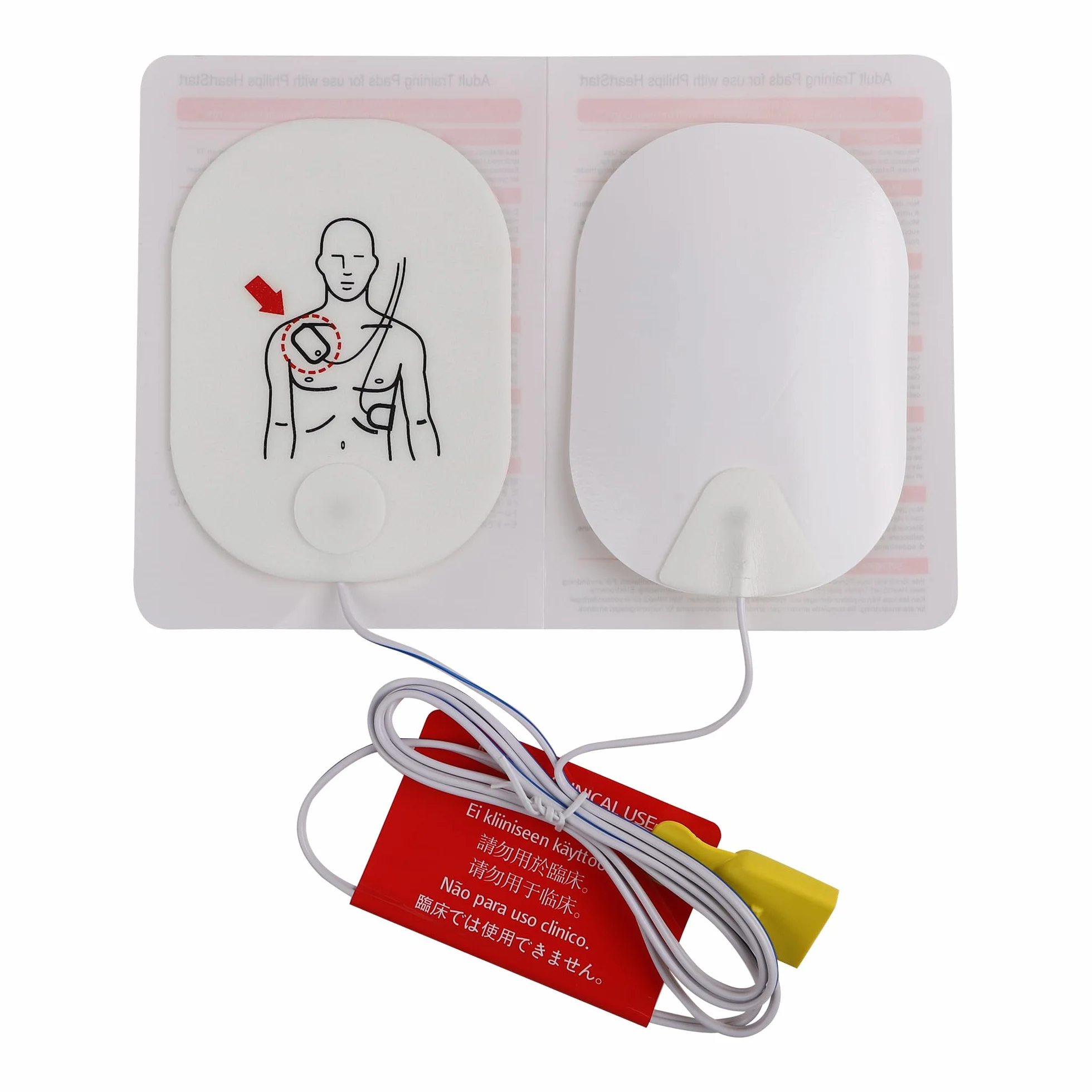 Parches de entrenamiento compatibles con DEA Philips HeartStart XFT-P150