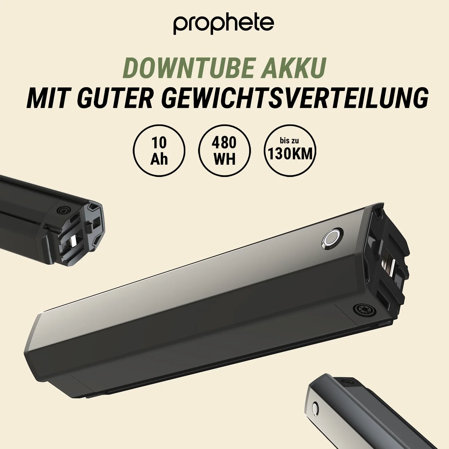 Prophete Dice 2.0 E-MTB 29" – Motor de Rueda Trasera Enovation 48 V, 250 W, 46 NM, 9 Marchas, Alcance de 130 km, Horquilla Suntour XCT, Frenos de Disco hidráulicos, Color Beige Arena | Motor de rueda trasera de 48 V, 250 W, 46 Nm, 9 marchas, 130 km de alc
