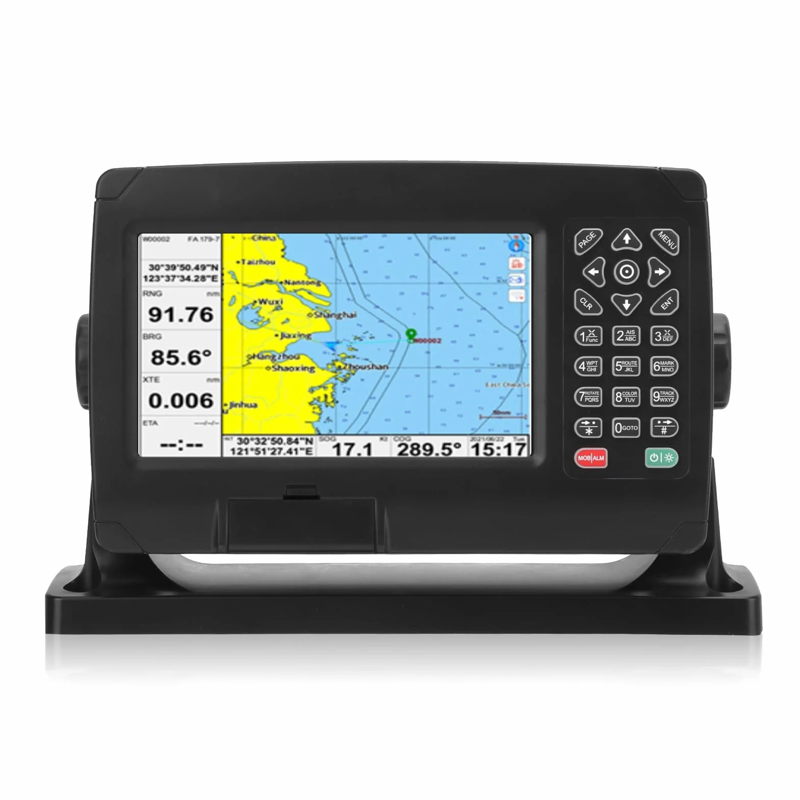Ymiko GPS Chart Plotter Navegador Satelital Marino IPX6 Impermeable