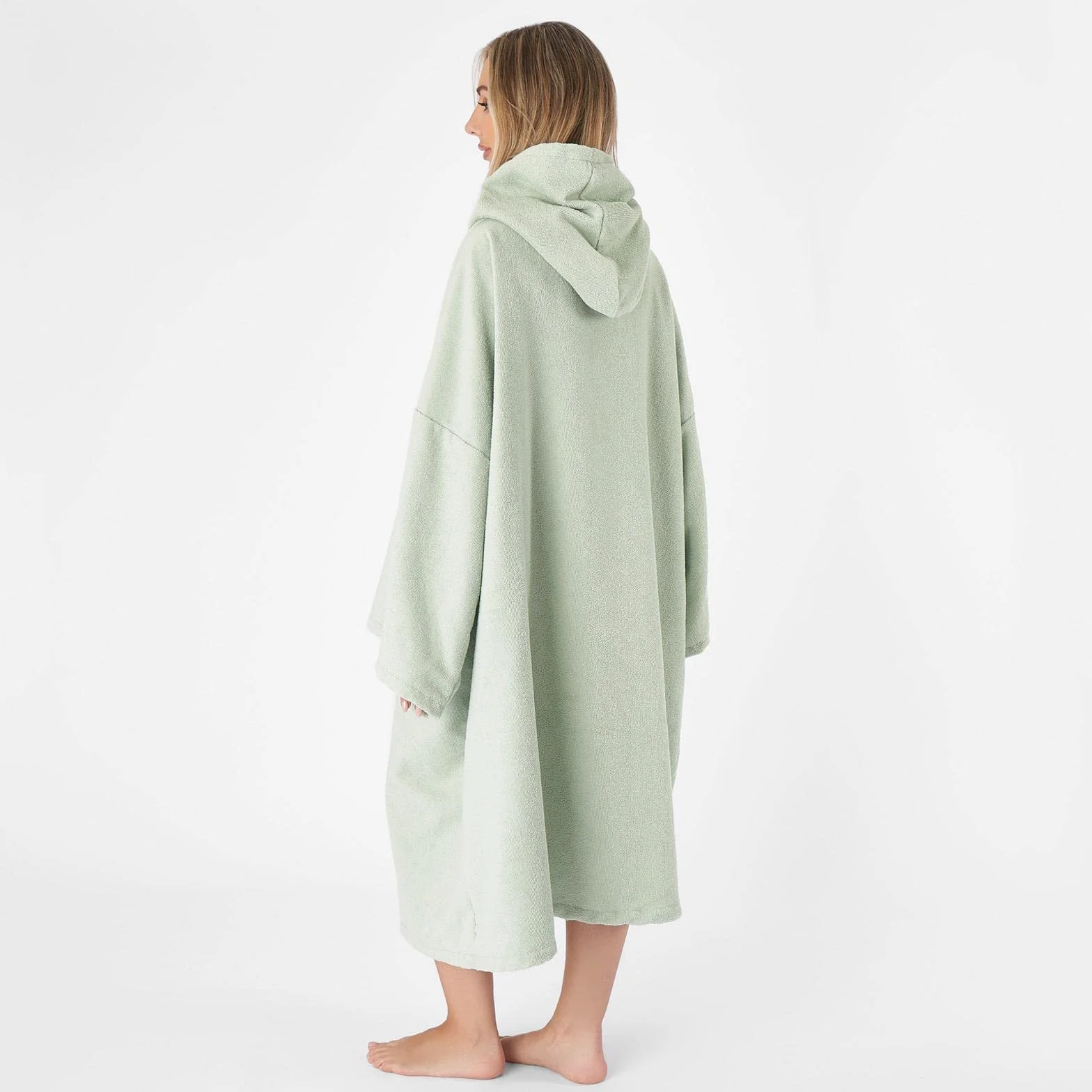 Brentfords Poncho de Toalla para Adultos, con Capucha, Grande, para baño, Surf, Playa, Absorbente, de Microfibra Seca, para Hombres y niños, de Secado rápido