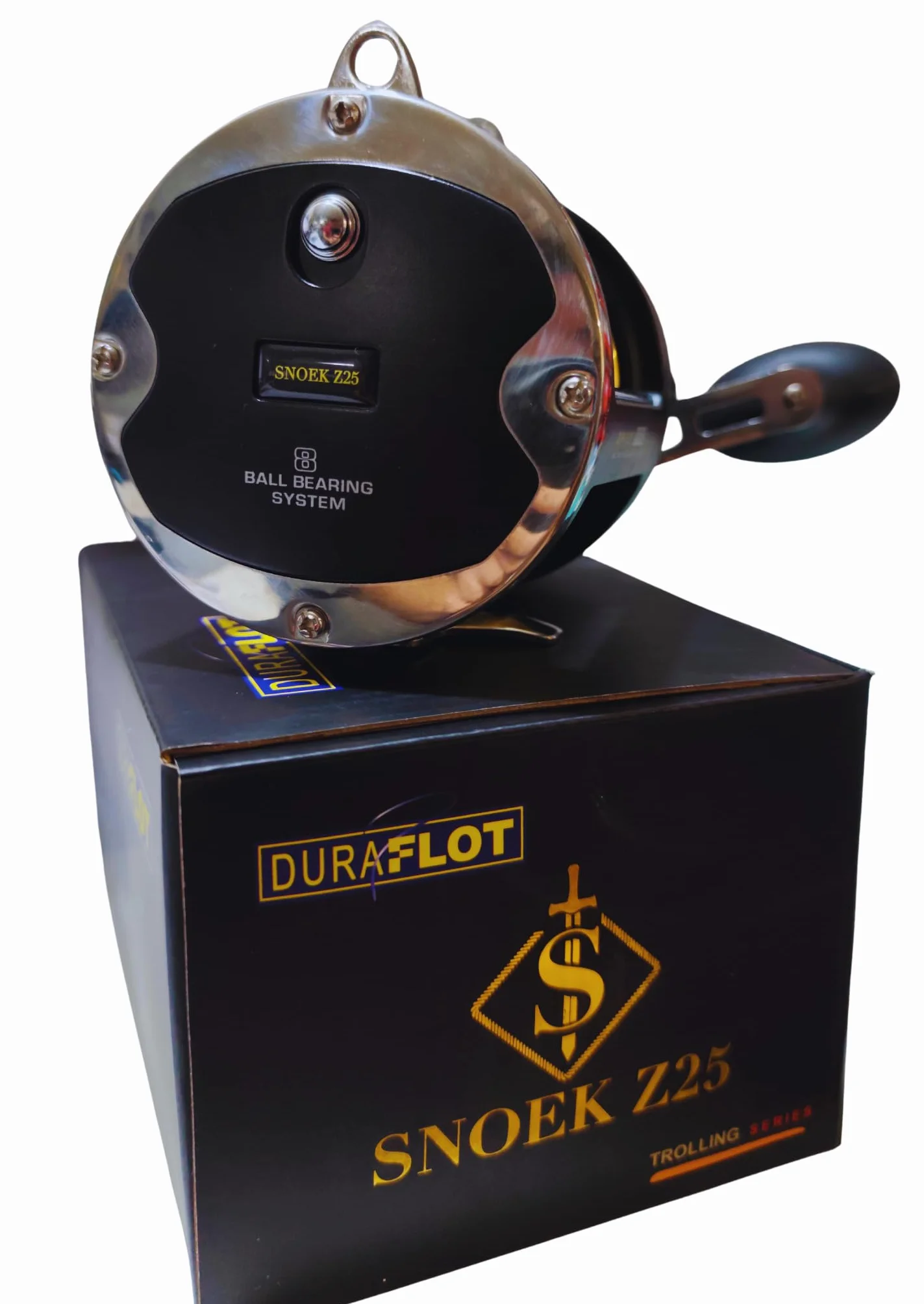 Carrete Curricán 25KG Súper Potente – SNOEK Z25 DURAFLOT – Especial para Atún, Marlines y Pesca en Alta Mar – Gran Capacidad de Línea – Anticorrosión Agua Salada
