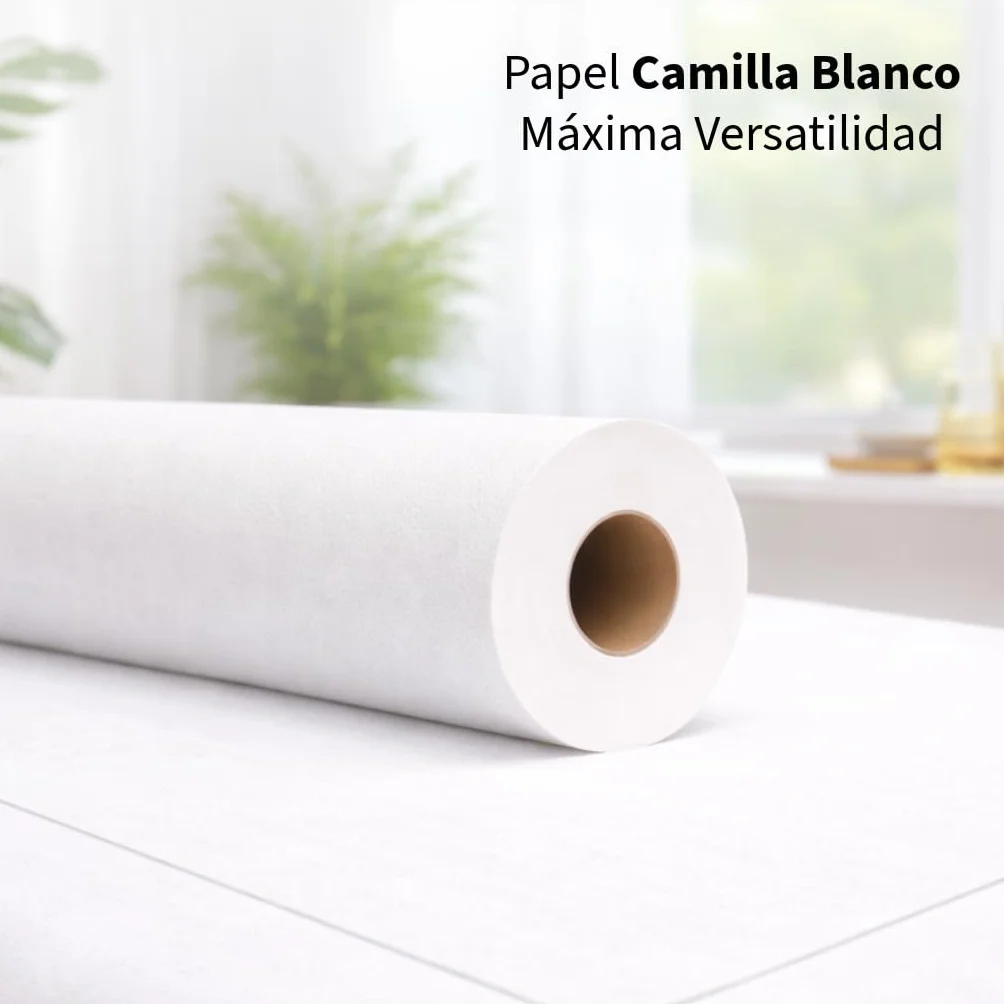 Papel Camilla Ecológico 60 cm x 70 m 1 Rollo Precorte 40 cm
