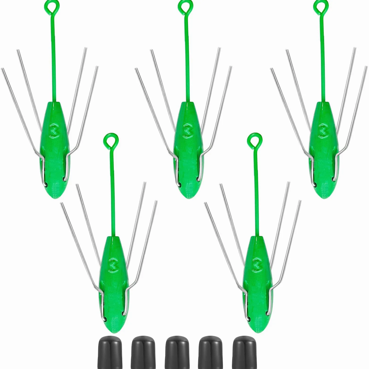 Sputnik - Pesas de pesca de agua salada para surf y pesca de cola larga, plomos de plomo para fundición en el océano y la playa, 5 unidades
