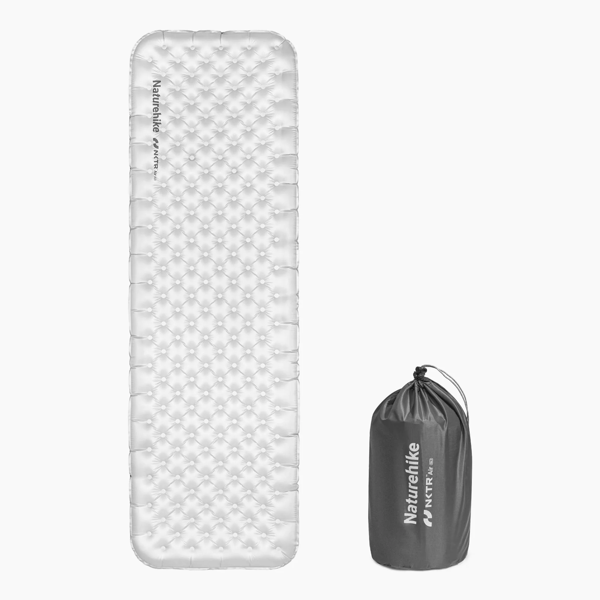 Naturehike Esterilla térmica de 6,5 R para acampar con paredes laterales, 4 estaciones, 10 cm de grosor, ultraligera, autoinflable, duradera, con bolsa inflable