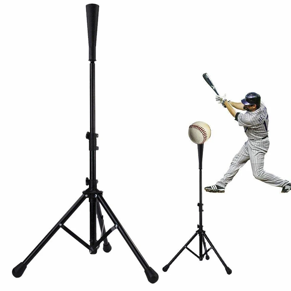 Batting De Goma Camete De Béisbol Batting tee Softbol Batting tee Ajustable Batting tee Practice Entrenamiento Golpear Bola