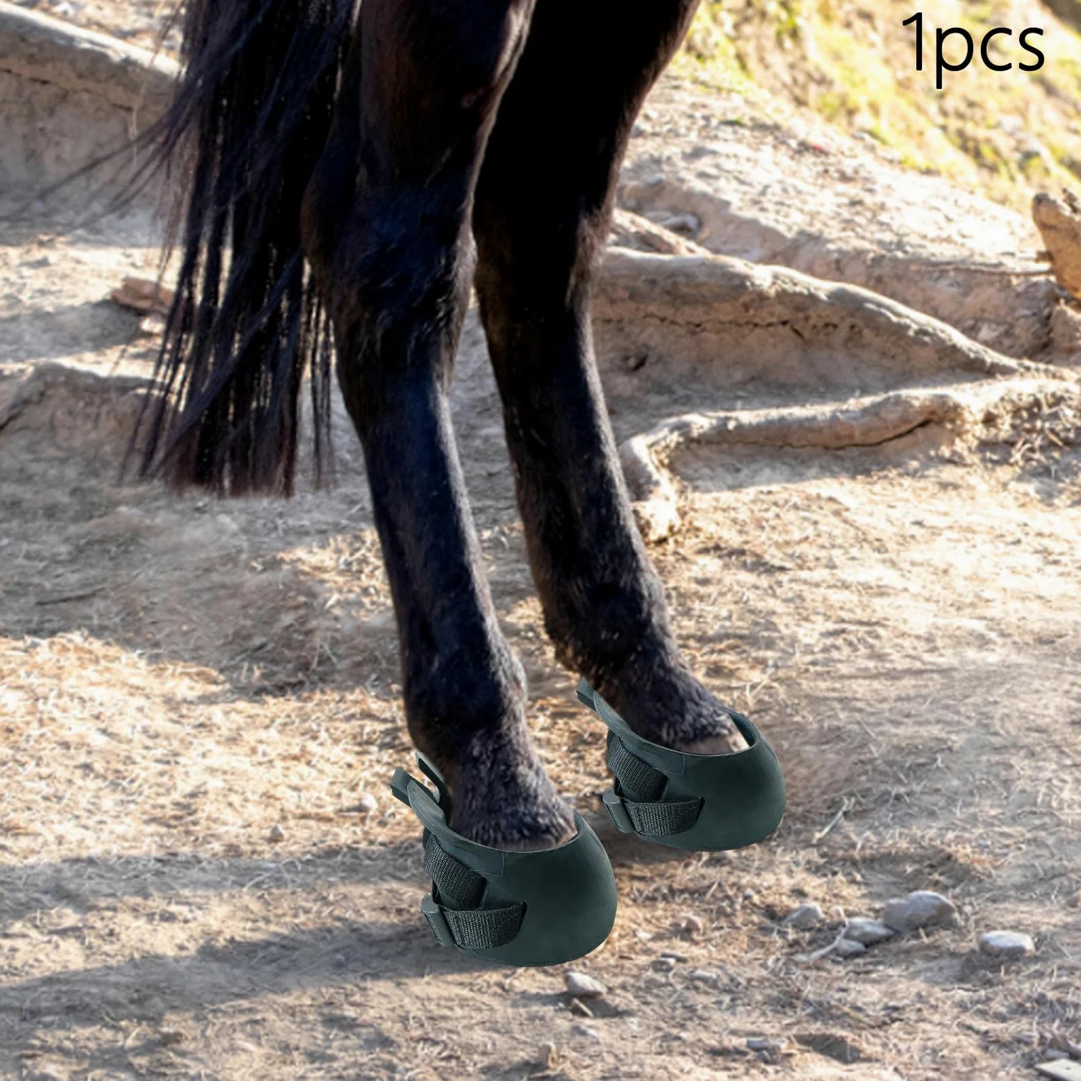 2X Bota Horse Cuisine, Cómoda Cubierta Protectora para Cascos de Caballo, Protección de Goma para Equitación, Entrenamiento Y Necesidades de Equitació