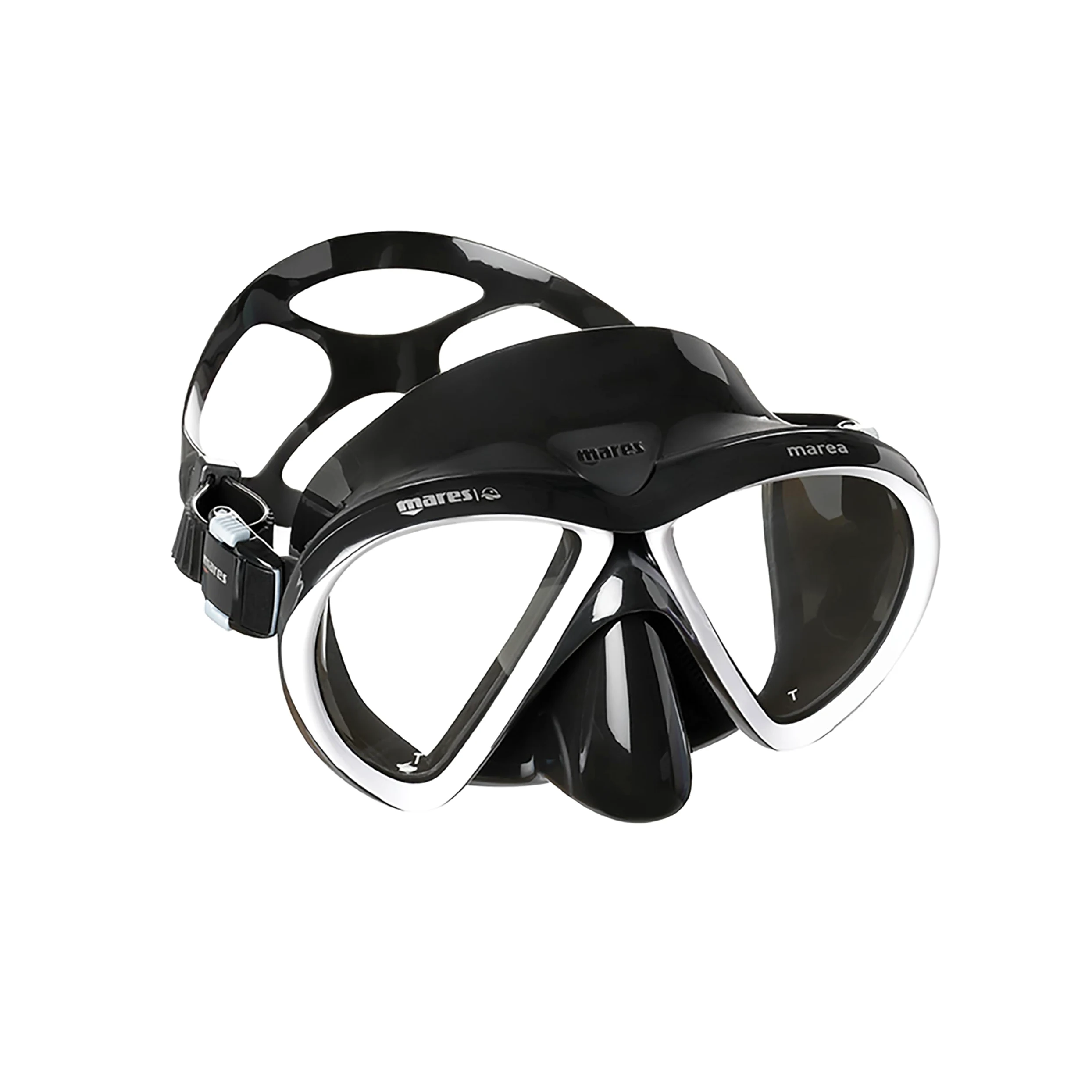 Mares Marea - Máscara de Buceo Bi-Vidrio, Volumen Reducido, Falda de Silicona Integral, Confort Doble Borde Snorkel Adulto
