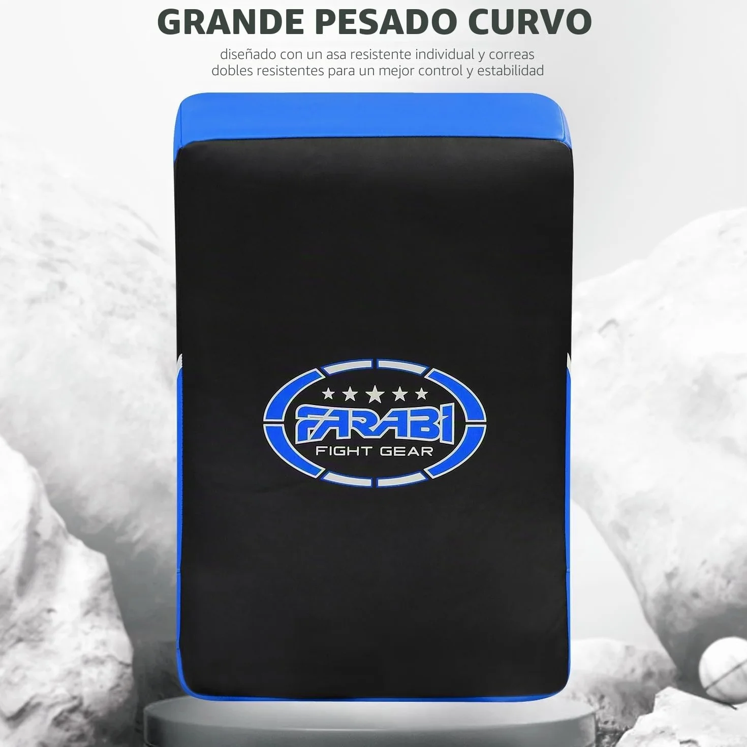 Farabi Sports Escudo pao MMA paos Muay Thai Artes Marciales Hook & Jab Boxeo Patadas Training Target paos Patadas Strike Kick Pad x 1 Unidad