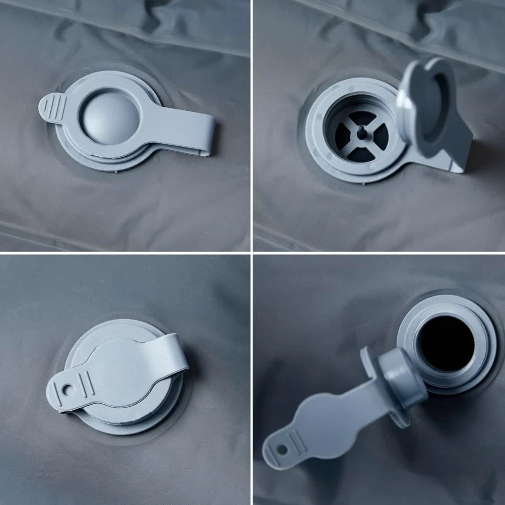 Colchoneta doble autoinflable con cojín, 195 x 130 x 8,5 cm, revestimiento de nailon 40D TPU, impermeable, ultraligera, compacta, ideal para camping, al aire libre, trekking, viajes
