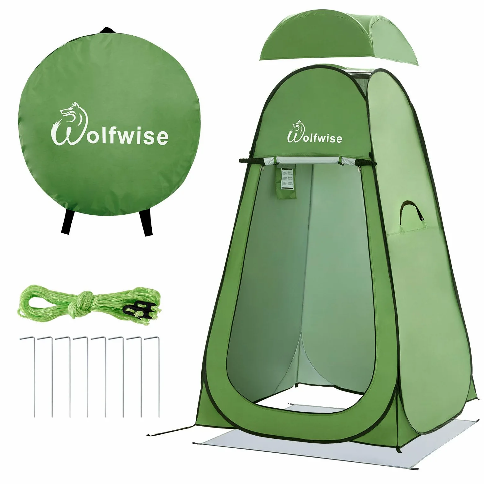 WolfWise Tienda Ducha Portatil Camping Pop Up Instantánea Carpa Vestidor con Privacidad