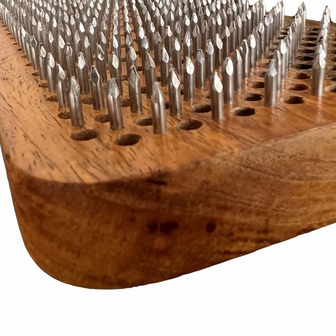 Tabla de yoga Sadhu de madera de mango, 100% hecha a mano, 3 tamaños: 10 mm, 12 mm y 15 mm, alivia la tensión, promueve la circulación sanguínea, ayuda a aliviar las migrañas y los trastornos del
