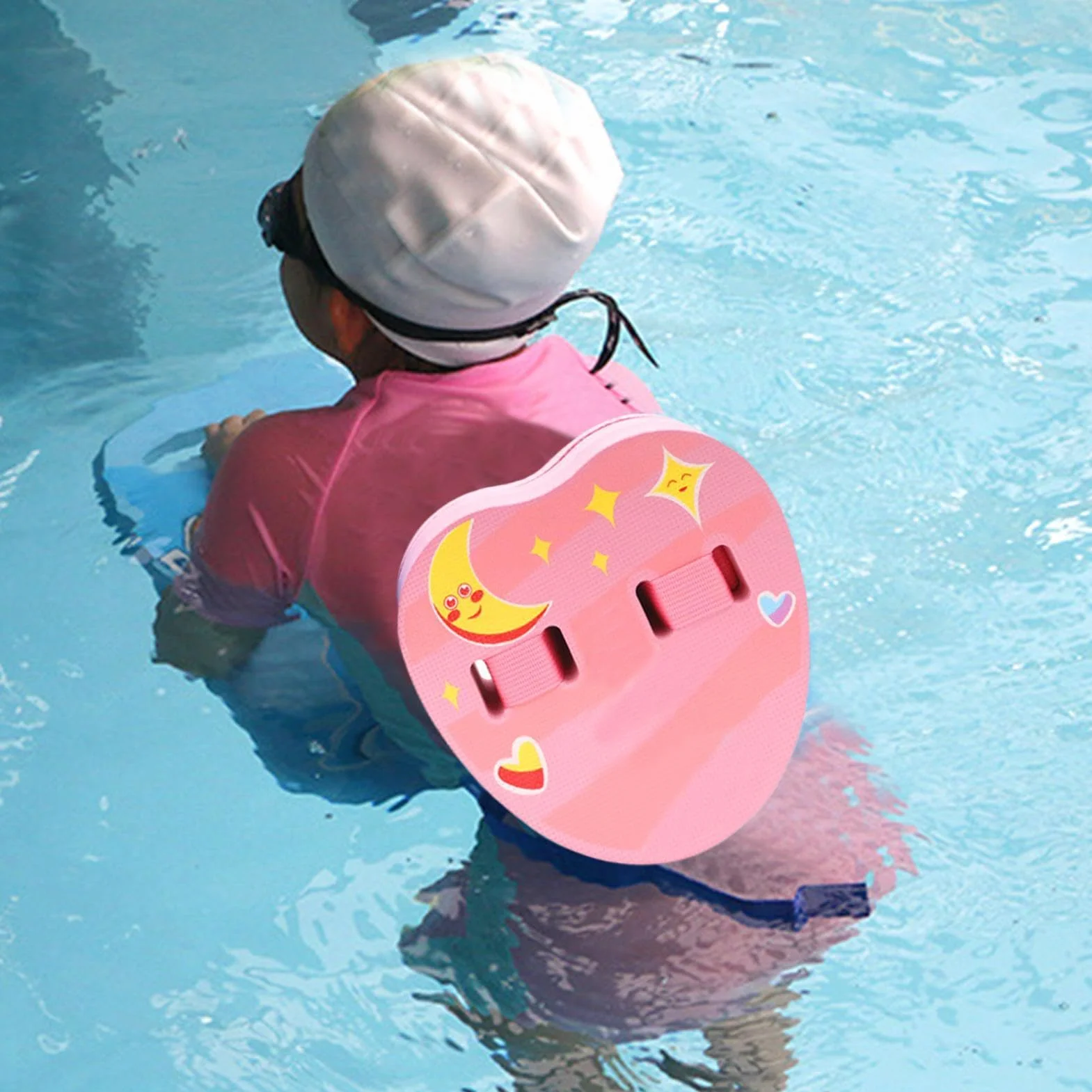 Flotador Espalda Infantil Cinturón Natación,Ergonómico EVA Dibujos Animados 3 Capas Ajustable,Cinturón Entrenamiento Piscina Flotador Espalda | para Piscinas Lagos Playas Y Acuáticas
