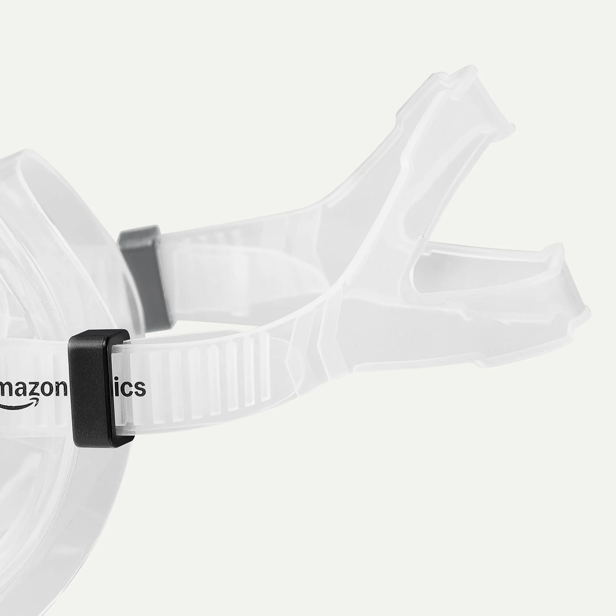 Amazon Basics Máscara de Esnórquel con Bolsa de Transporte, Equipo de Esnórquel para Adultos, Negro