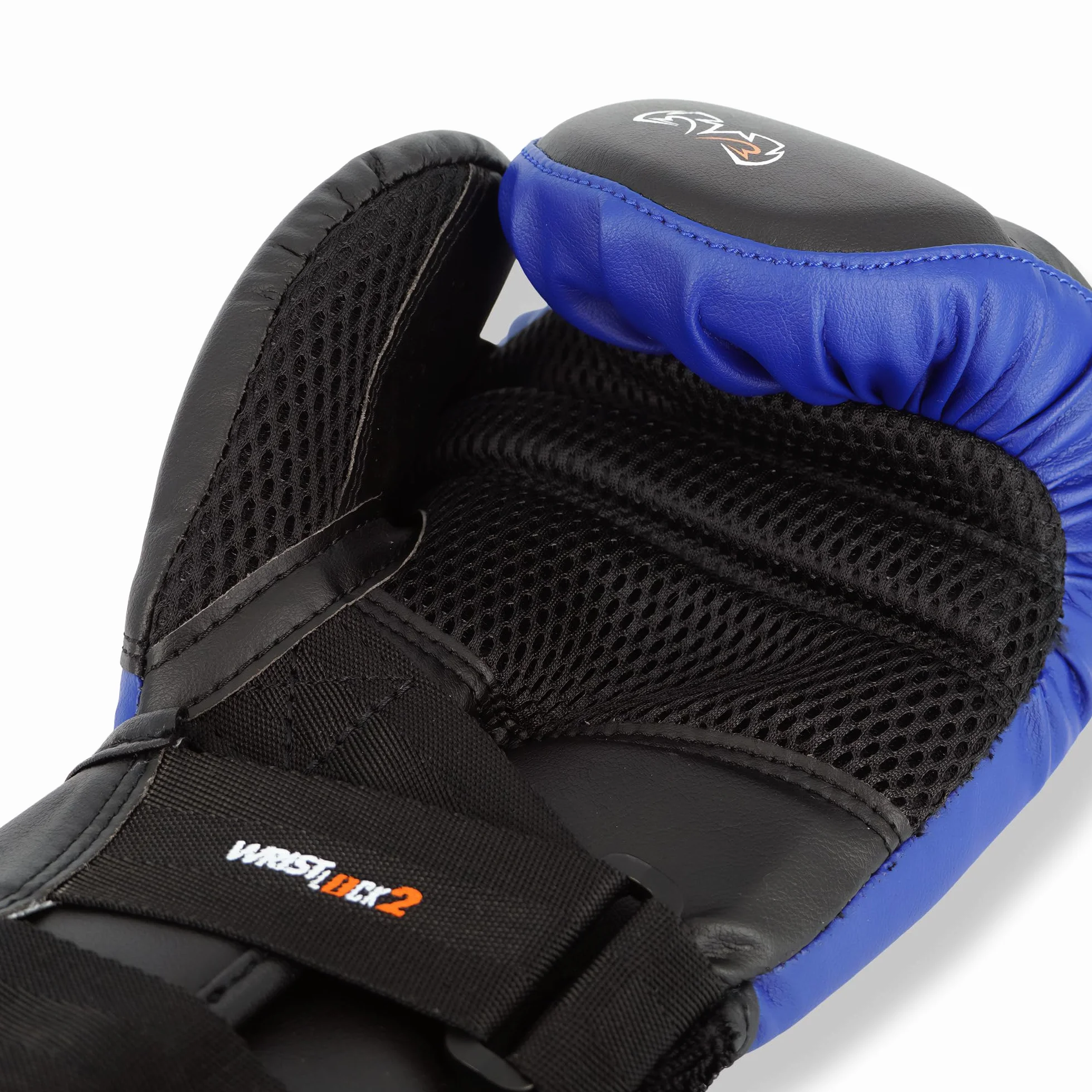 RIVAL Boxing RB10 Intelli-Shock - Guantes para bolsa, cierre de velcro, ajuste ergonómico, 1.25 pulgadas de espuma de celda cerrada para uso intensivo de bolsa, negro/azul, L