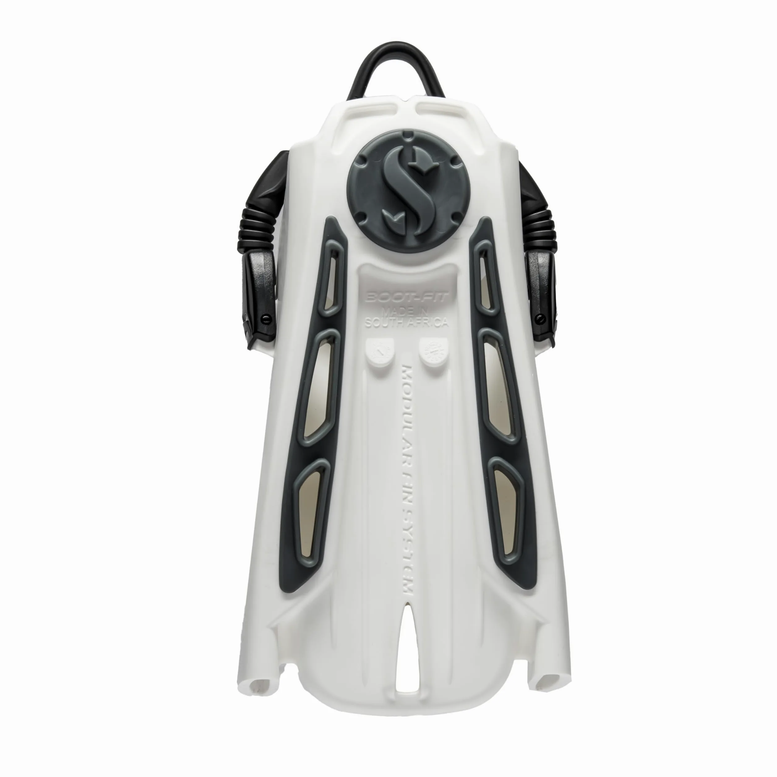 SCUBAPRO Sistema modular de aleta con talón abierto, bolsillo para buceo, grande, color blanco