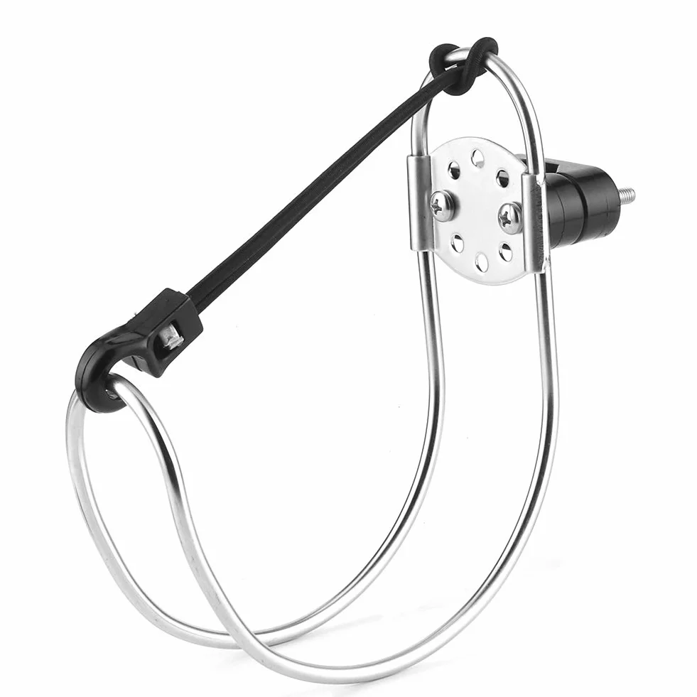 Aramox - Soporte de aro salvavidas para barco, soporte de anillo de salvavidas de acero inoxidable de 5.3 pulgadas, soporte de herradura, 135 x 160 mm