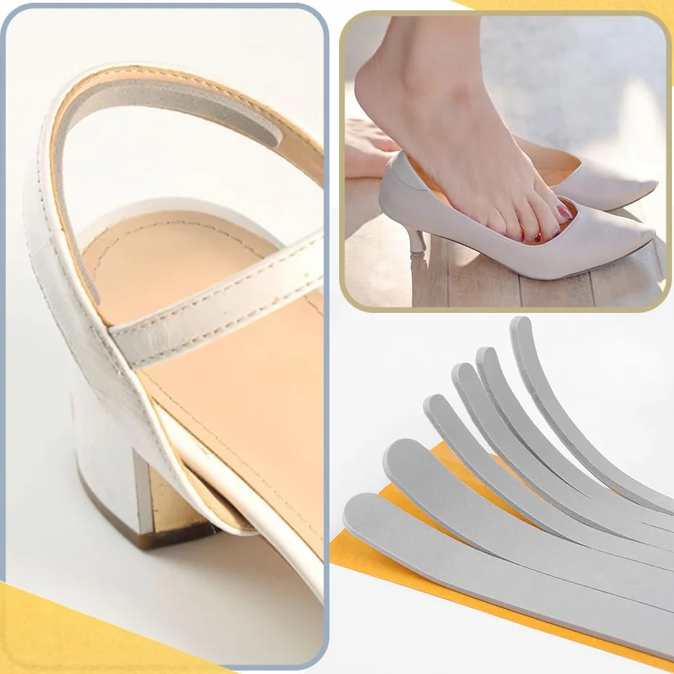 Almohadillas Adhesivas para el Talón, Protectores de Pies para Zapatos, Correas Acolchadas para Mujer