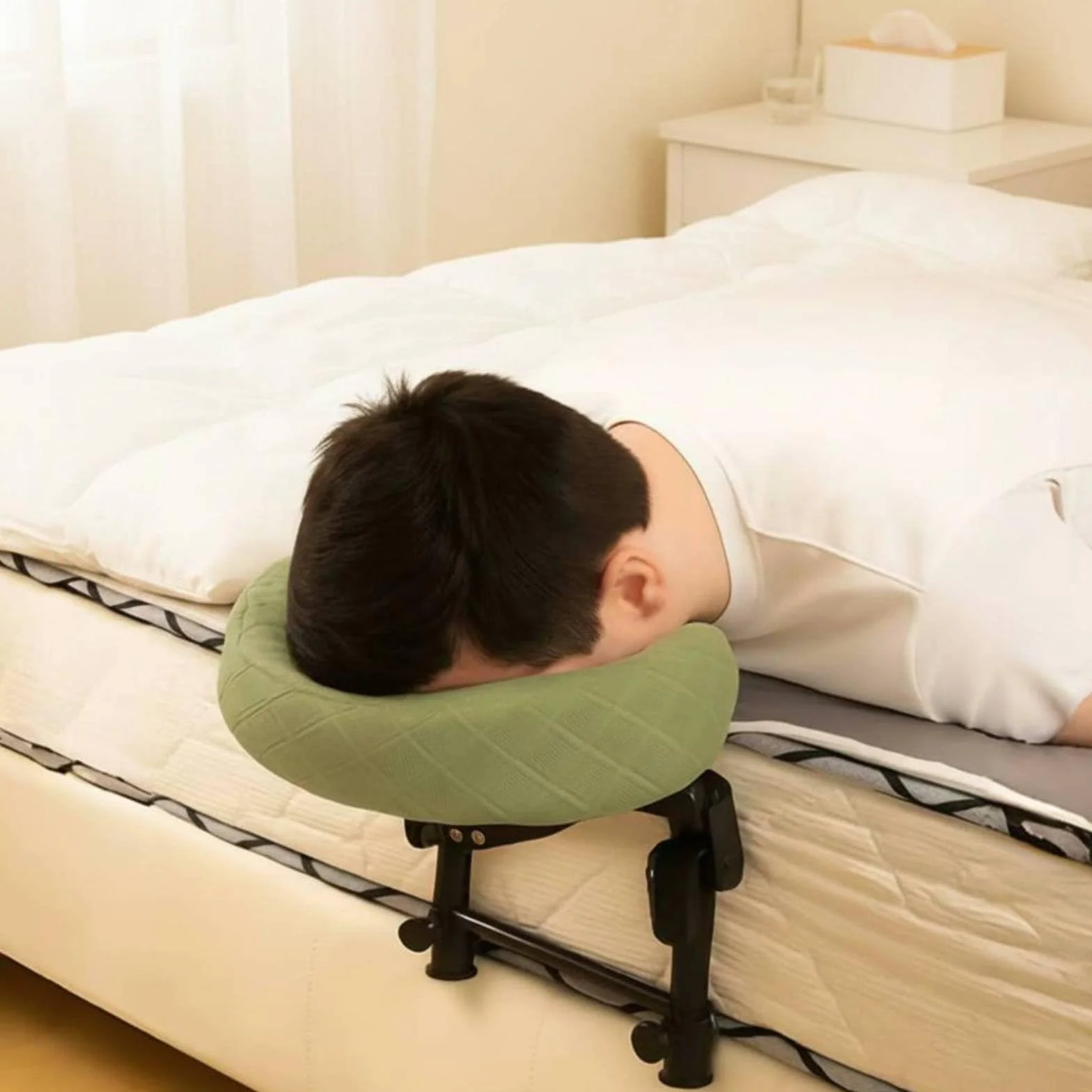 predolo Reposacabezas de Masaje Plegable Ajustable para Pacientes Postoperatoria Ocular