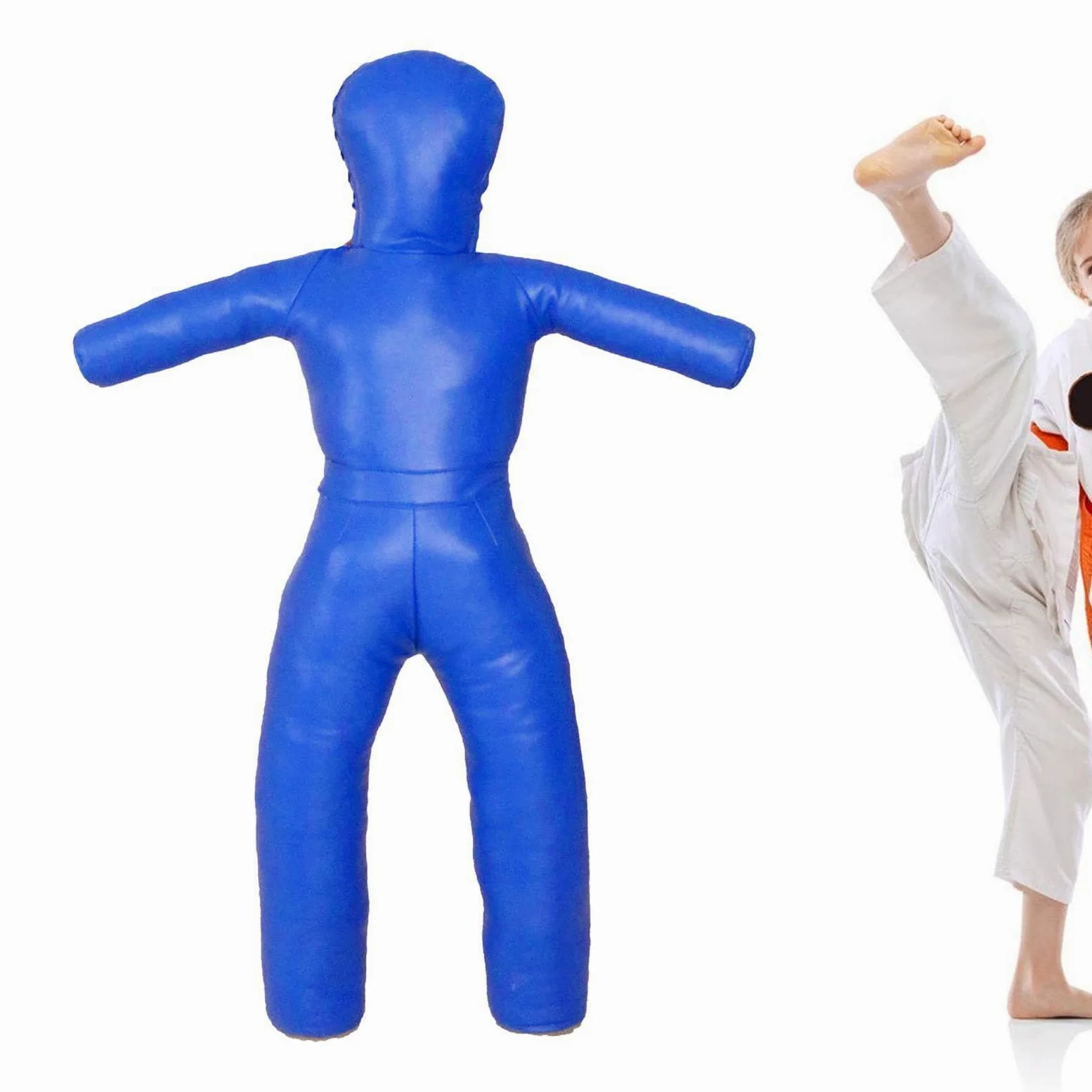 Qianly Grappling Dummy Martial Arts sin Relleno Multipropósito Resistente jiu Jitsu Cuero ficción PU para Kickboxing, Boxeo, Accesorio de Entrenamiento