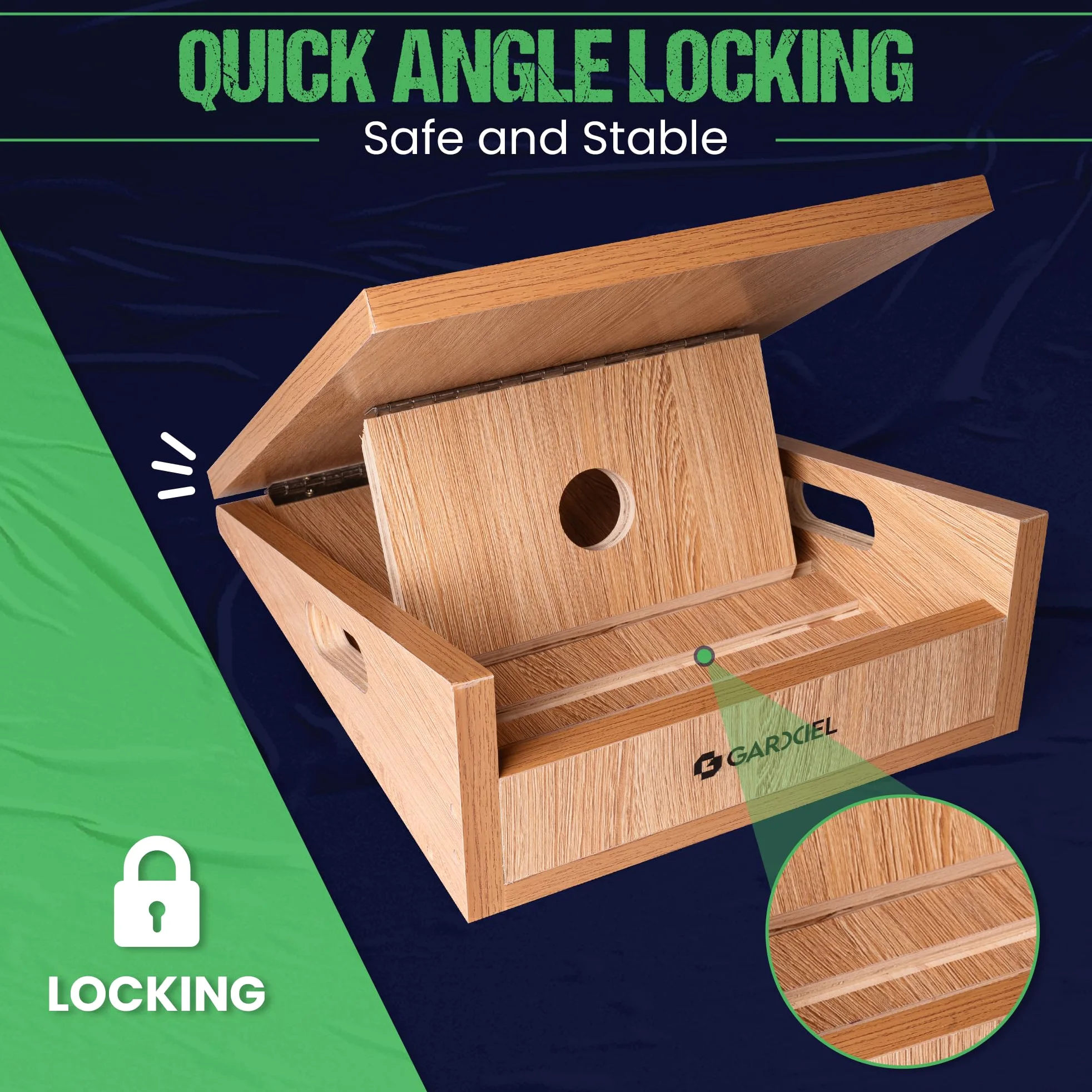 Tabla inclinada profesional de madera grande para estiramiento de pantorrillas, estirador de pantorrilla inclinado ajustable para prevención de lesiones, tabla de estiramiento de tobillo con
