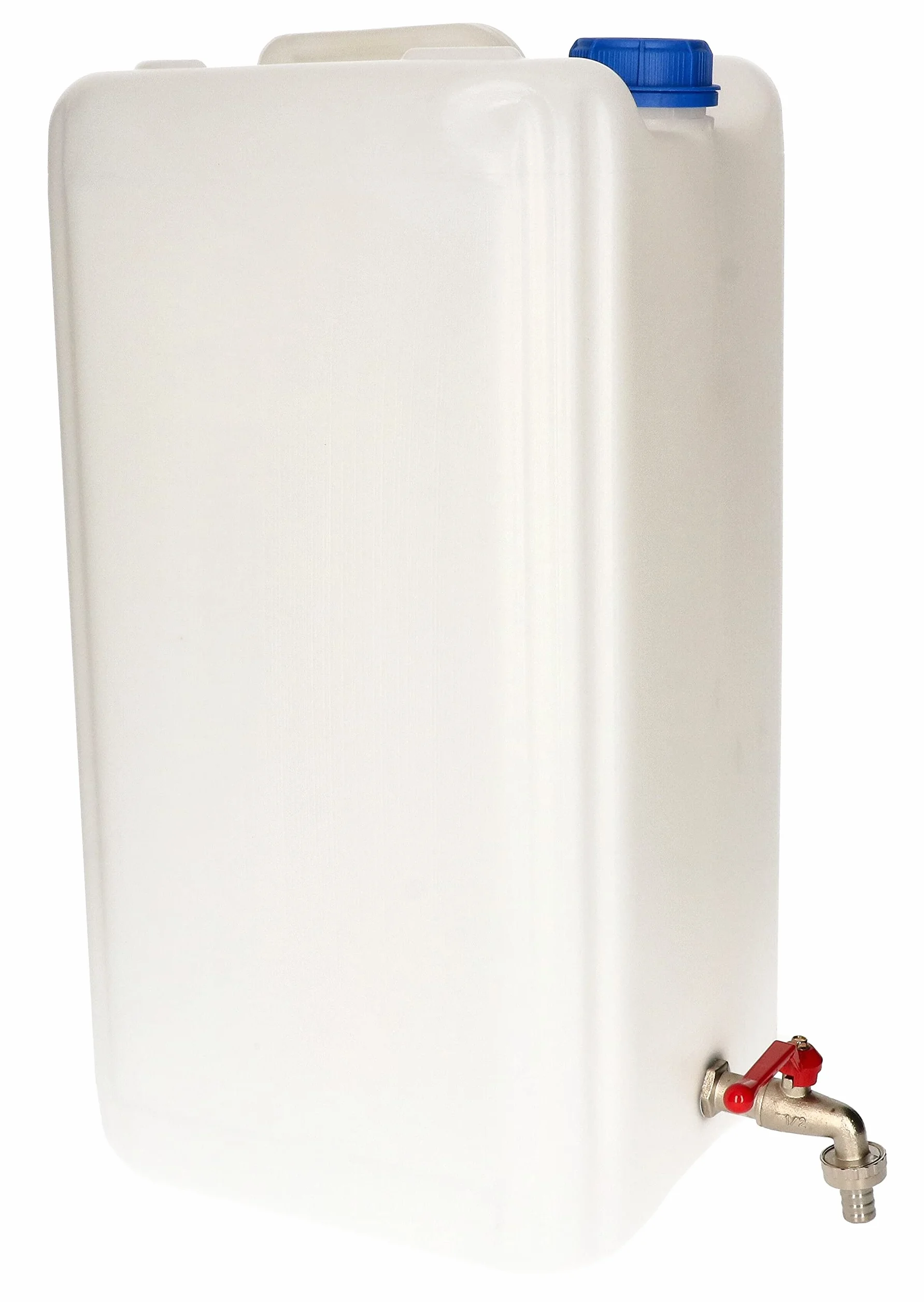 KOTARBAU® Recipiente de plástico para agua potable con grifo metálico de 30 l