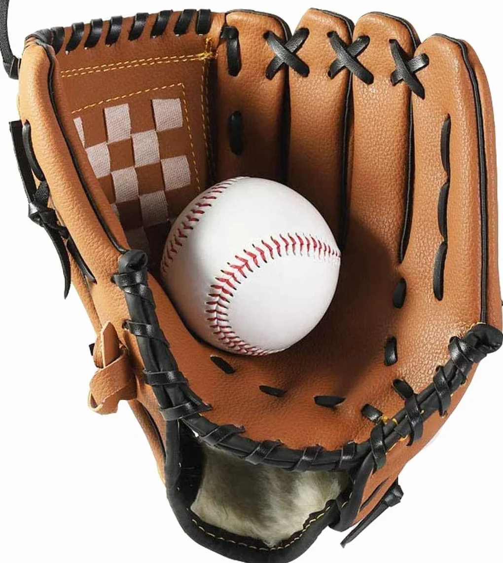 Guante de béisbol Jarra Softball Mano Izquierda Suave PU con 1 Pelota para niños Adolescentes Adultos