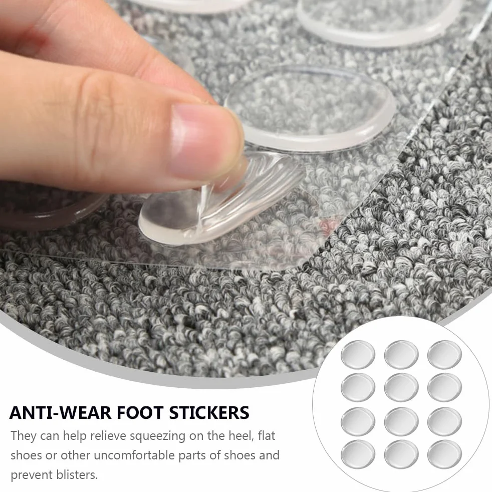 Almohadillas de gel transparente para zapatos de tacón de mujer, antidesgaste, protectores de pies, 6 pares