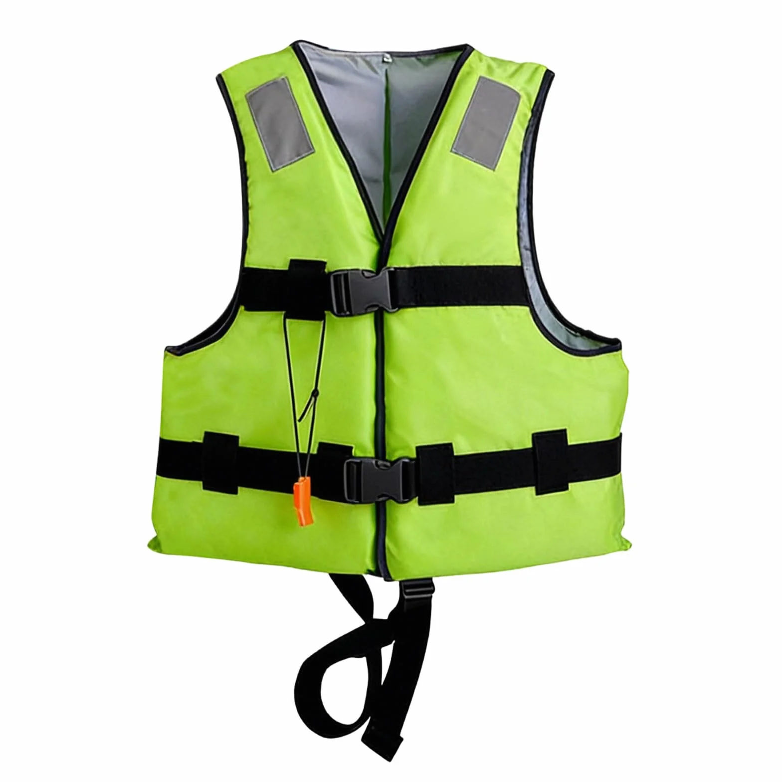 Chaleco de natación unisex con correa de seguridad y tiras reflectantes de silbato, chaleco impermeable para piscina, verano, kayak, playa, jugar, esnórquel, vacaciones