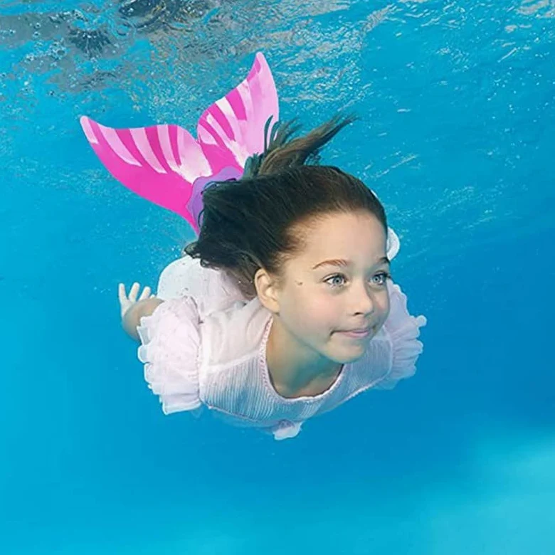 Aletas de Buceo Aletas de natación Aletas de Sirena Pies de Buceo Monofin Cola de Ballena Aletas de Silicona Accesorios de Equipo de natación ( Color : SKU-03-Pink , Size : 18x40CM )