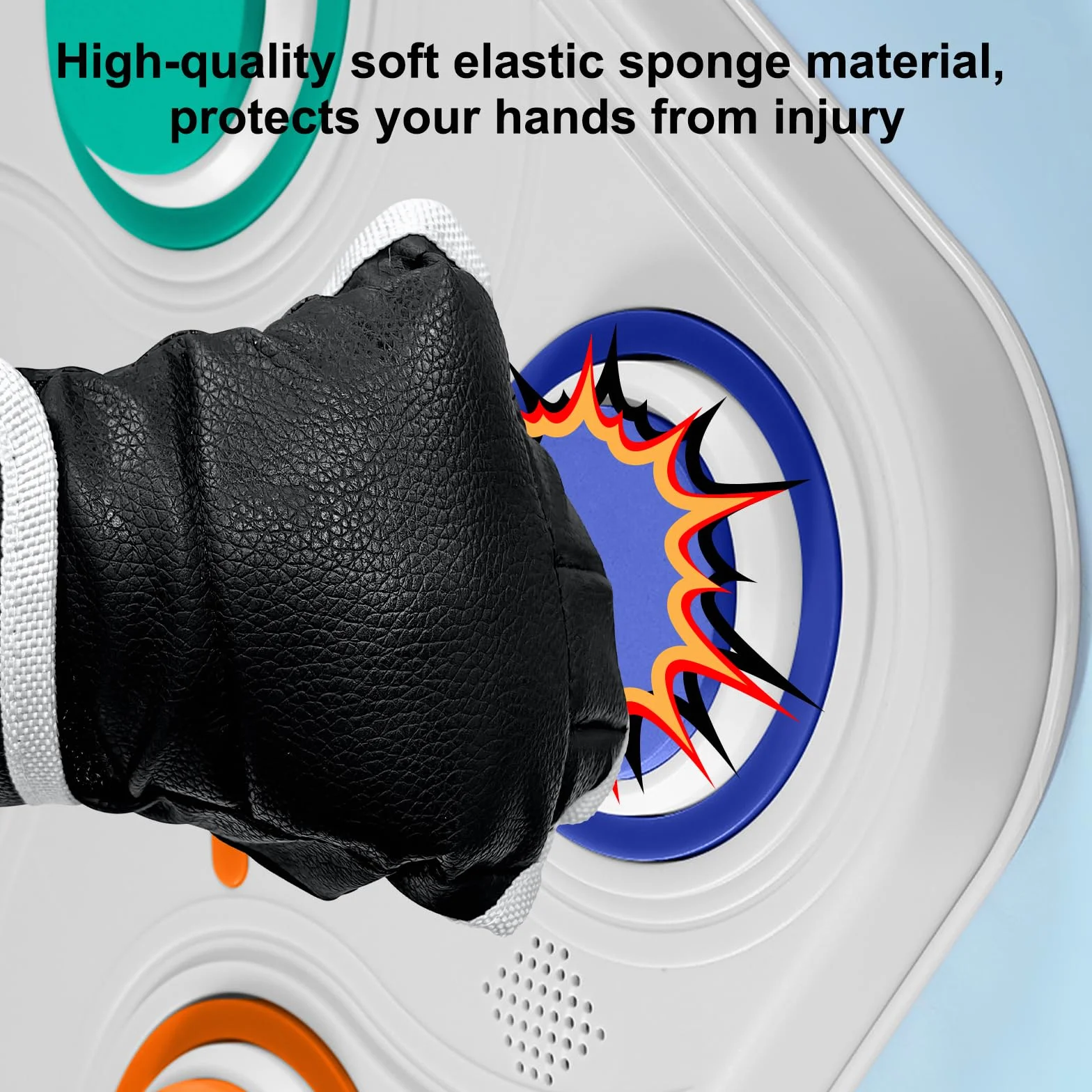 Máquina de Boxeo Musical, Máquina de Boxeo con Guantes y Luces LED, Máquina de Boxeo Musical Inteligente de 4 Modos, Máquina de Boxeo Montada en la Pared para Niños, Adultos