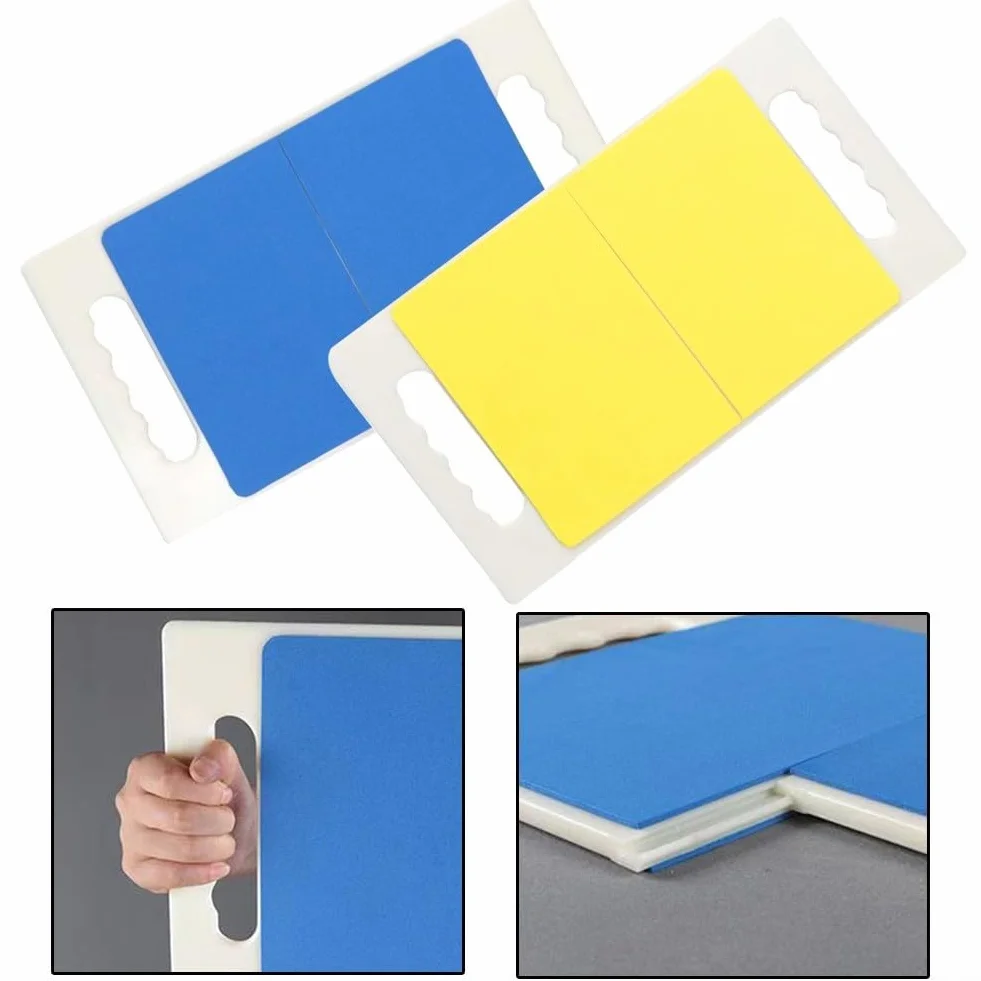 Tabla de descanso Taekwondo con mango 0.6 cm y 0.9 cm de grosor para diferentes fuerzas (azul)
