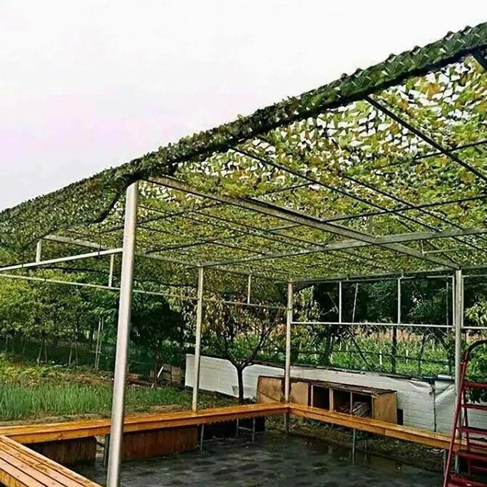 Red de Camuflaje Ligera Malla de Camuflaje Red de Protección Solar del Ejército Militar para Jardín Interior Observar Aves(8.512m)