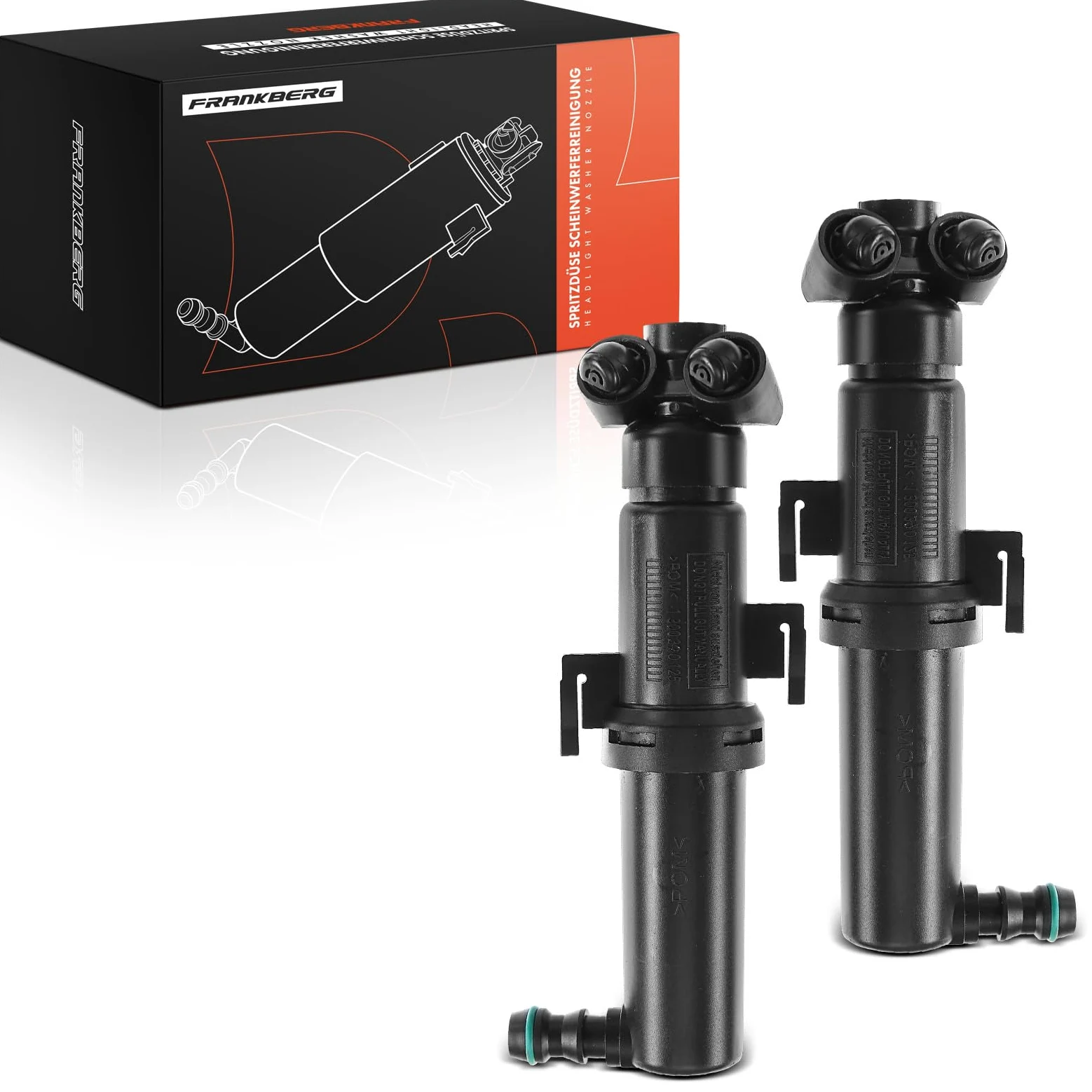 Frankberg Limpieza de faros Boquillas de lavado Compatible con A3 8P1 A3 Sportback 8PA A3 Cabrio 8P7 Replace# 8P0955101B