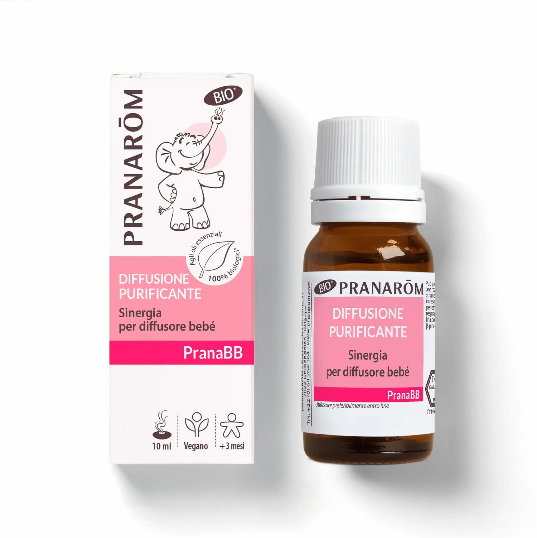 PRANARÔM PranaBB Difusión Purificante 100% BIO Olejki Eteryczne 10 ml