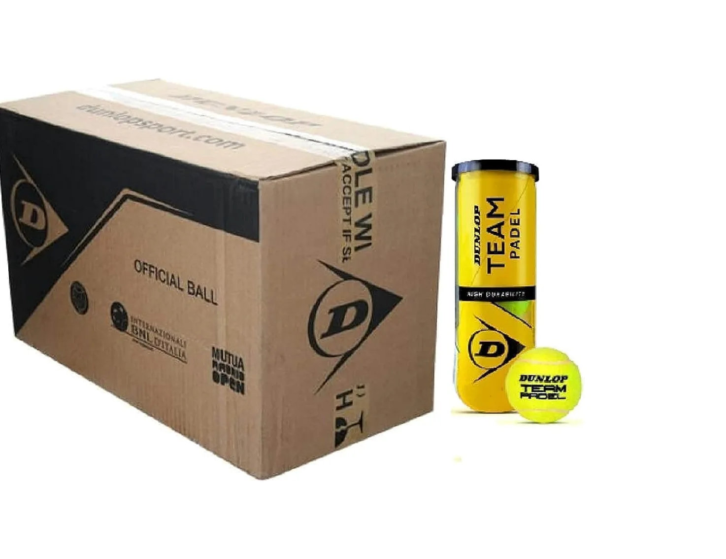 DUNLOP Pelotas Padel Team Padel Caja 24 Botes