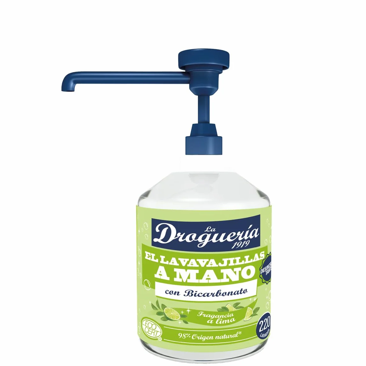 Lavavajillas a Mano Ecológico 500ml 220 Lavados Bicarbonato