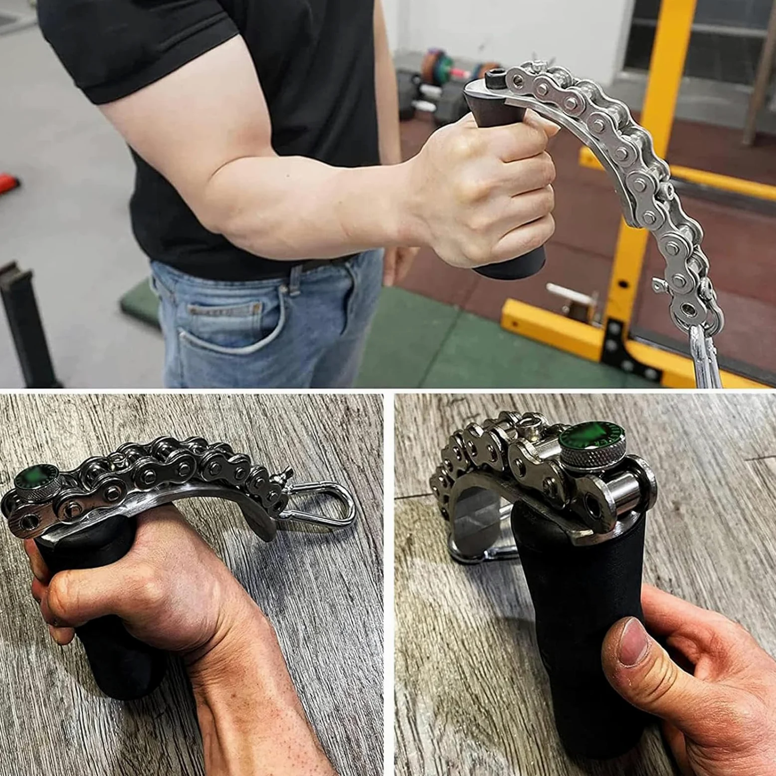 Equipo de entrenamiento de lucha libre, fortalecedor de brazos, herramienta de fuerza de agarre para muñeca y antebrazo, soporta 400 libras, ideal para entrenamientos de supinación, toproll y gancho